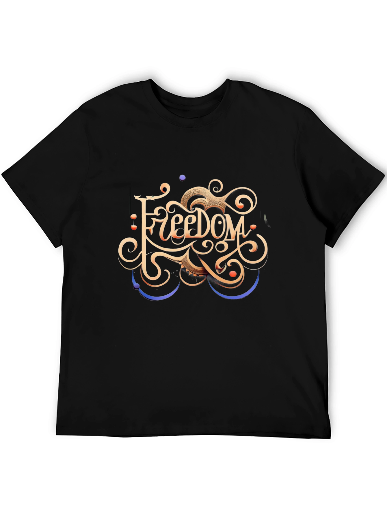 Freedom Graphic Black T-Shirt