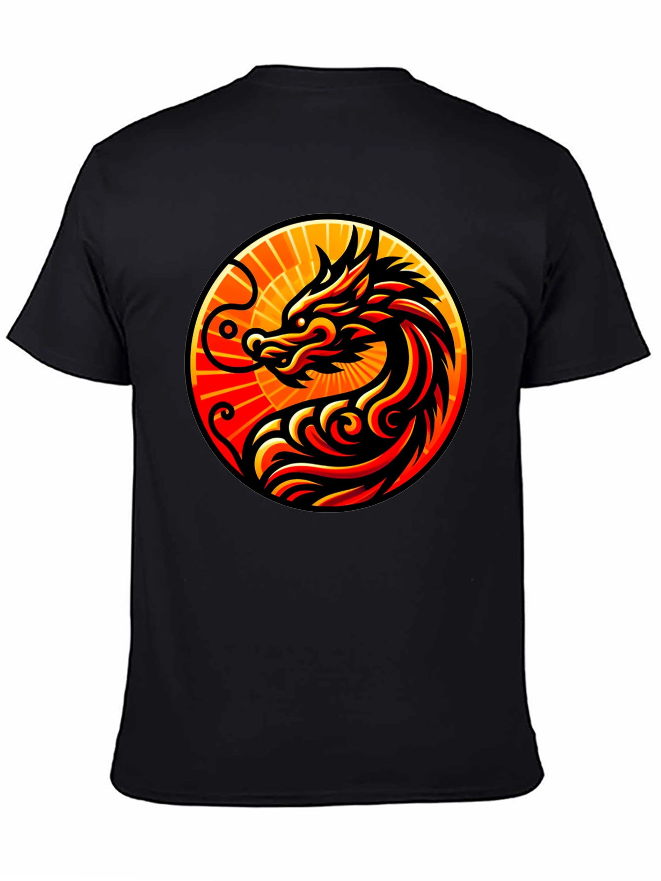 Dragon Circle Graphic Tee - Bold Style