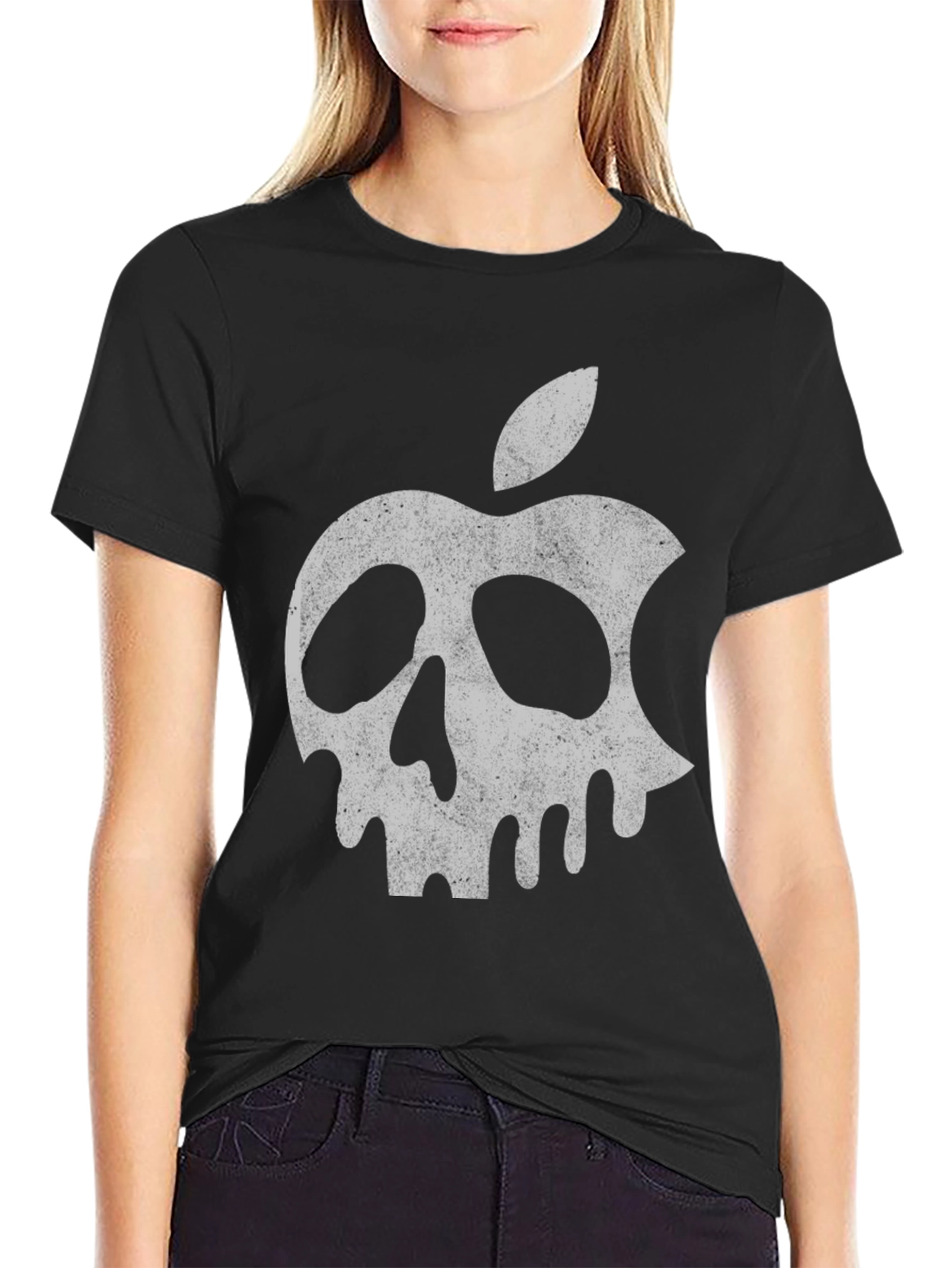 Skull Apple Graphic Tee - Mens Black T-Shirt