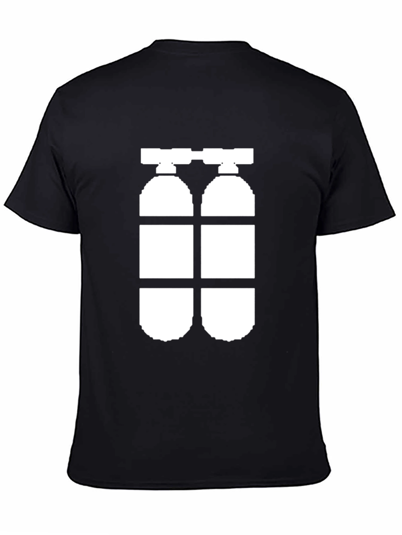 Divers Double Tank Graphic Tee - Black