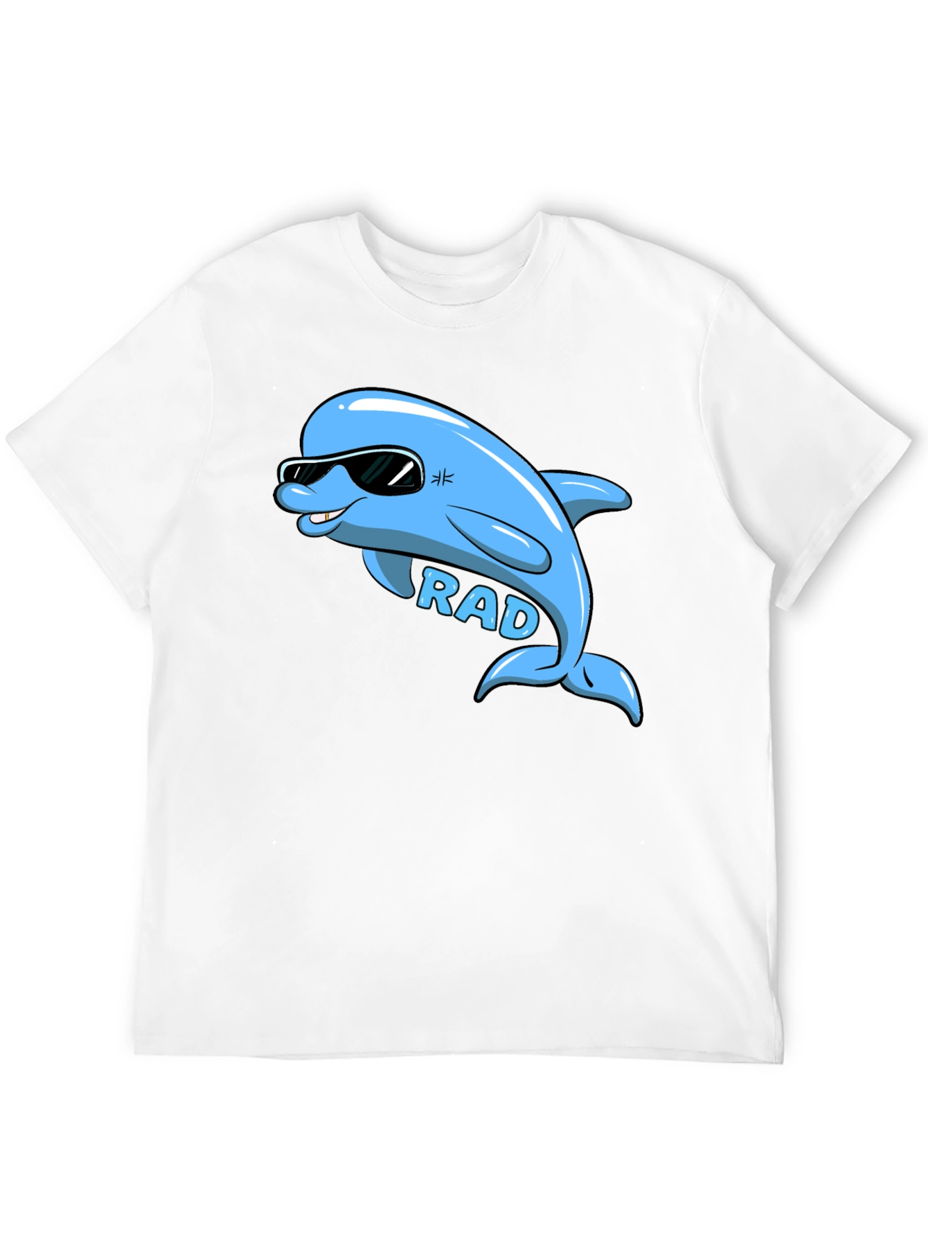Rad Dolphin Graphic T-Shirt - Cool Cartoon Tee