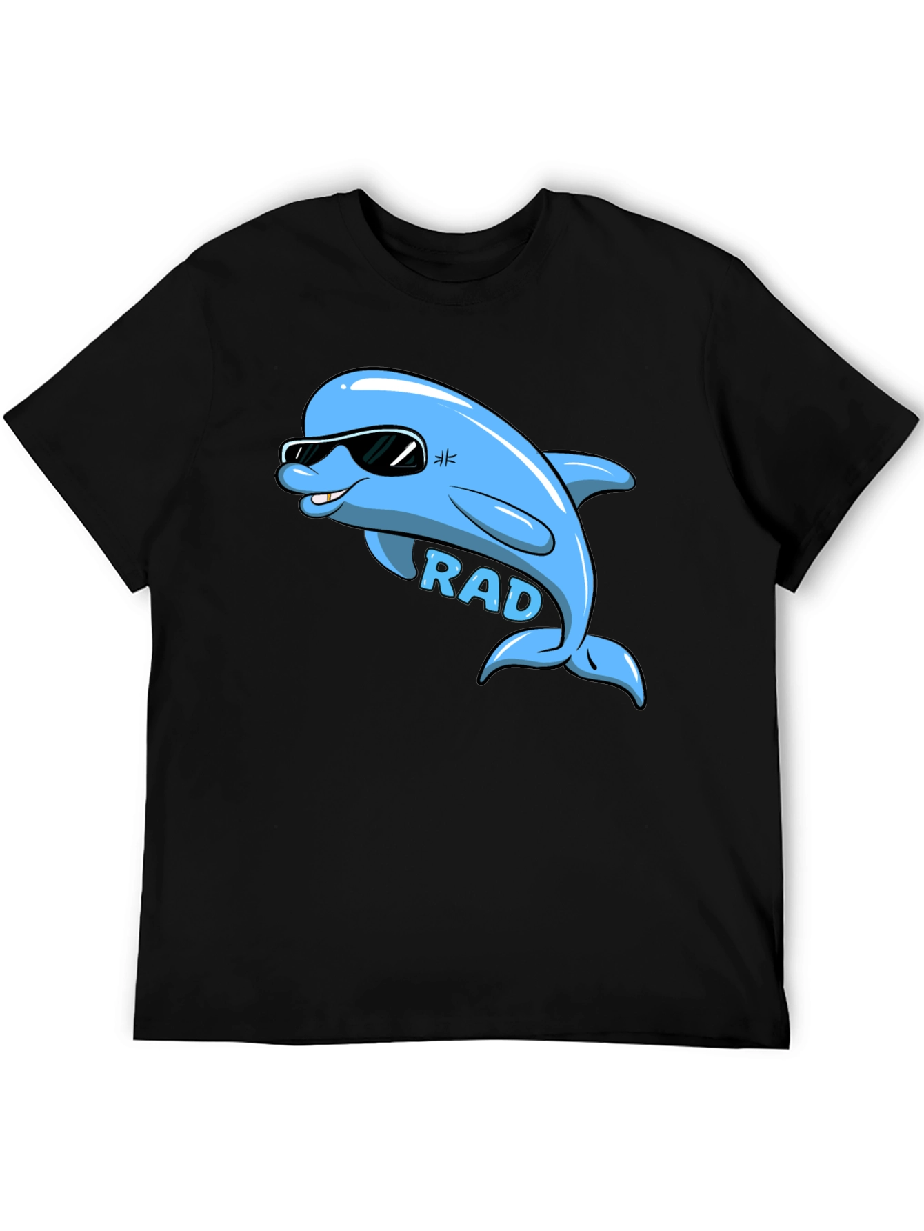 Rad Dolphin Graphic T-Shirt - Cool Cartoon Tee