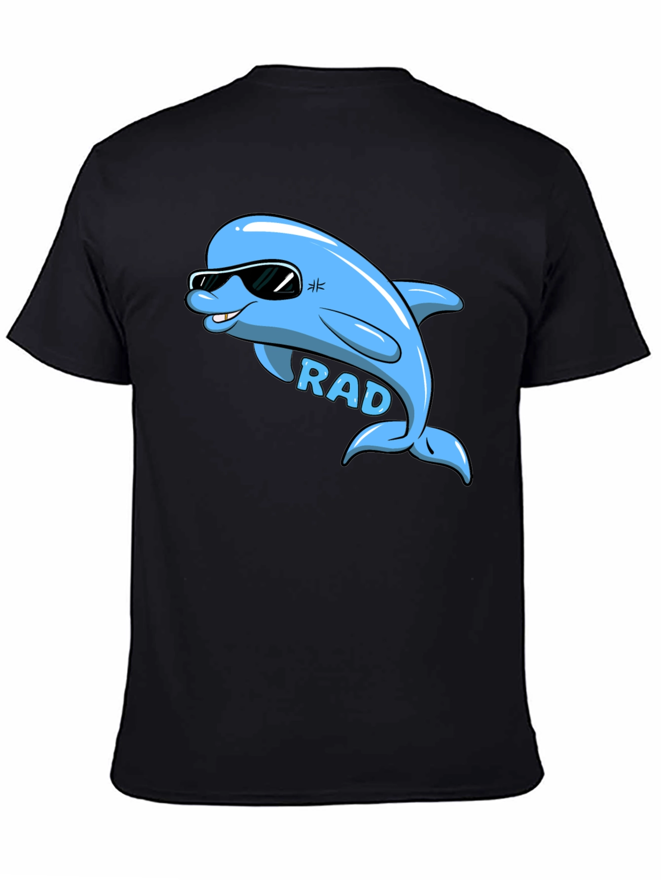 Rad Dolphin Graphic T-Shirt - Cool Cartoon Tee