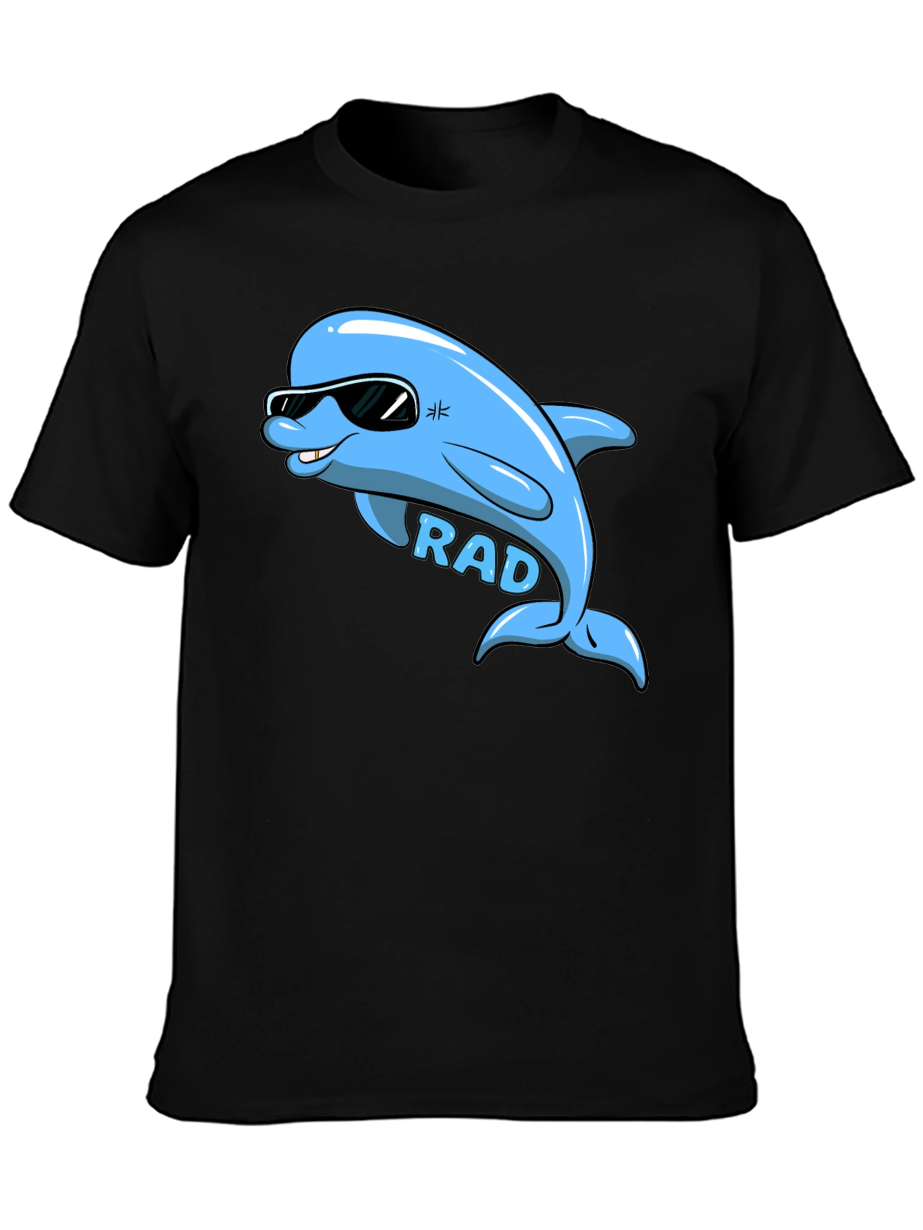 Rad Dolphin Graphic T-Shirt - Cool Cartoon Tee
