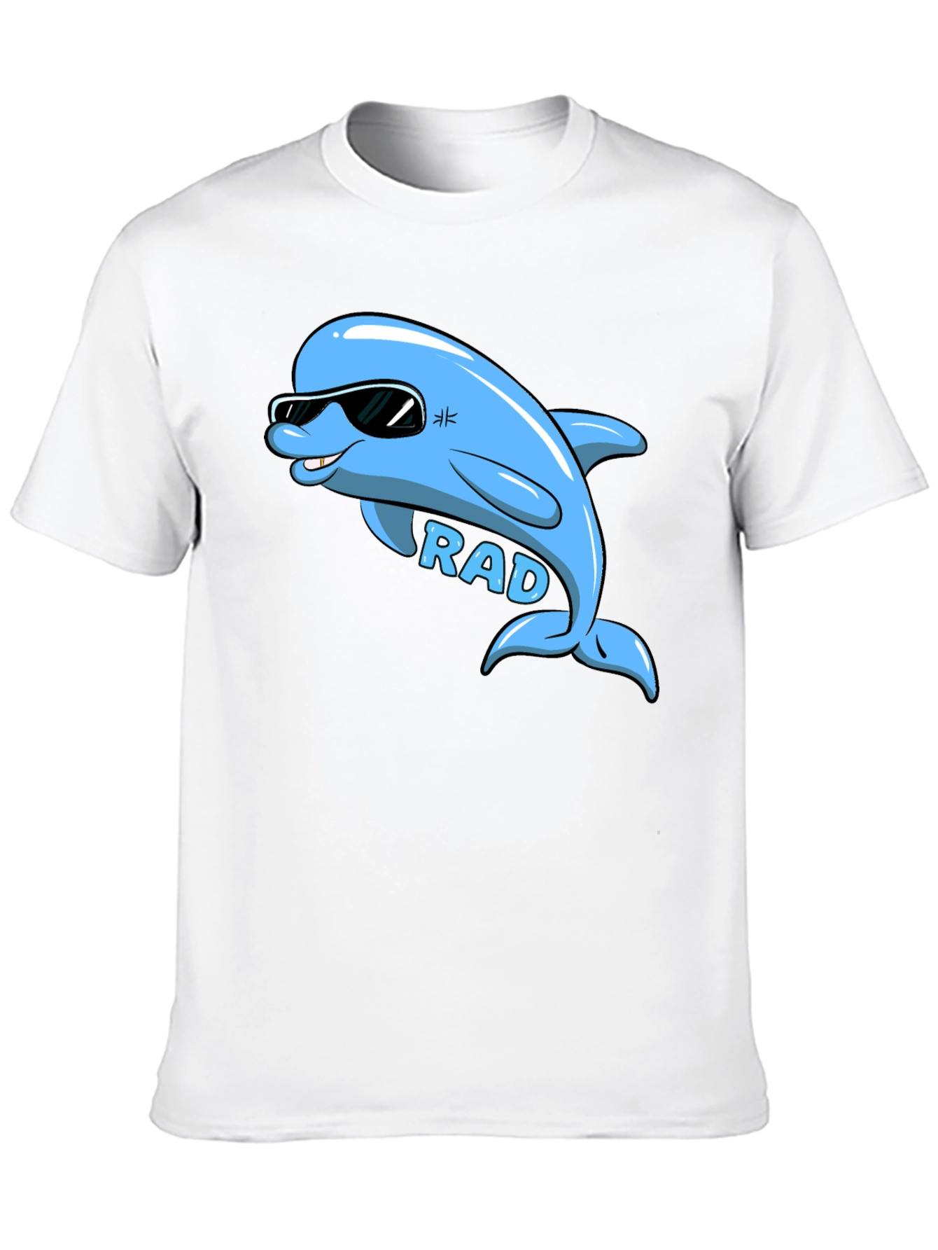 Rad Dolphin Graphic T-Shirt - Cool Cartoon Tee