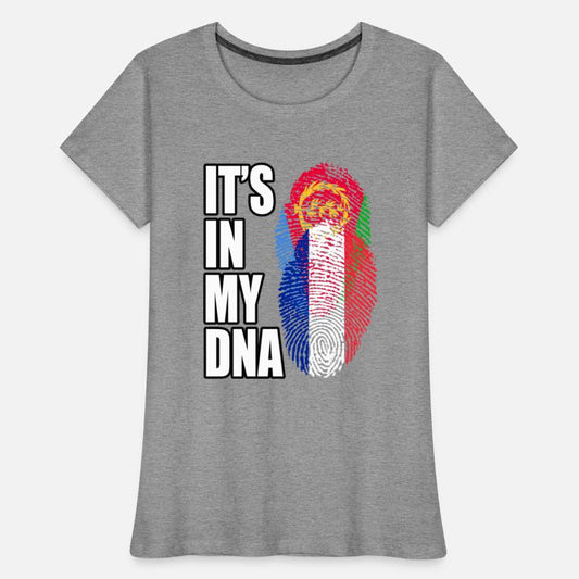 Eritrean And French Mix Heritage DNA Flag