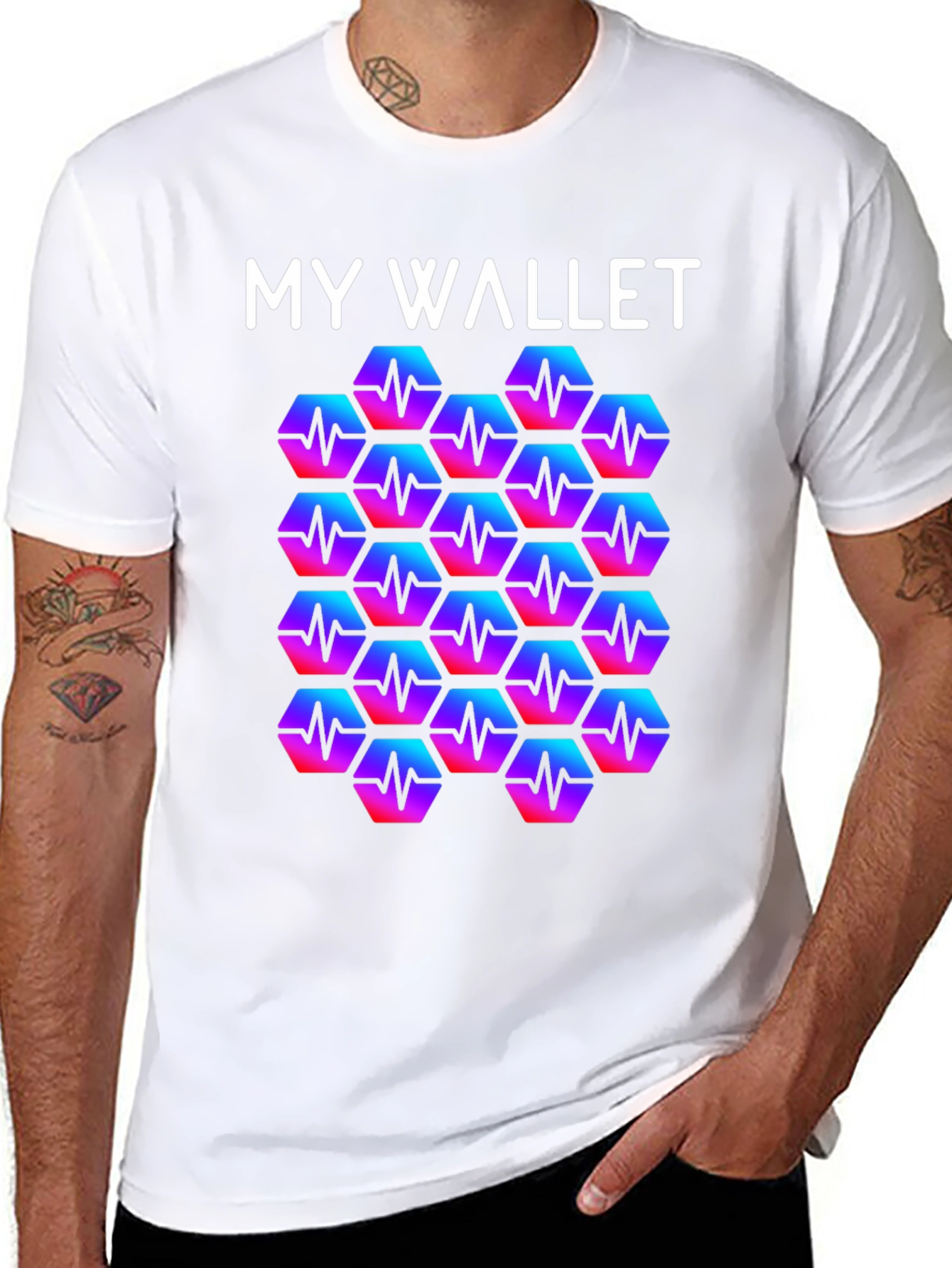 My Wallet Heartbeat T-Shirt - Crypto Apparel
