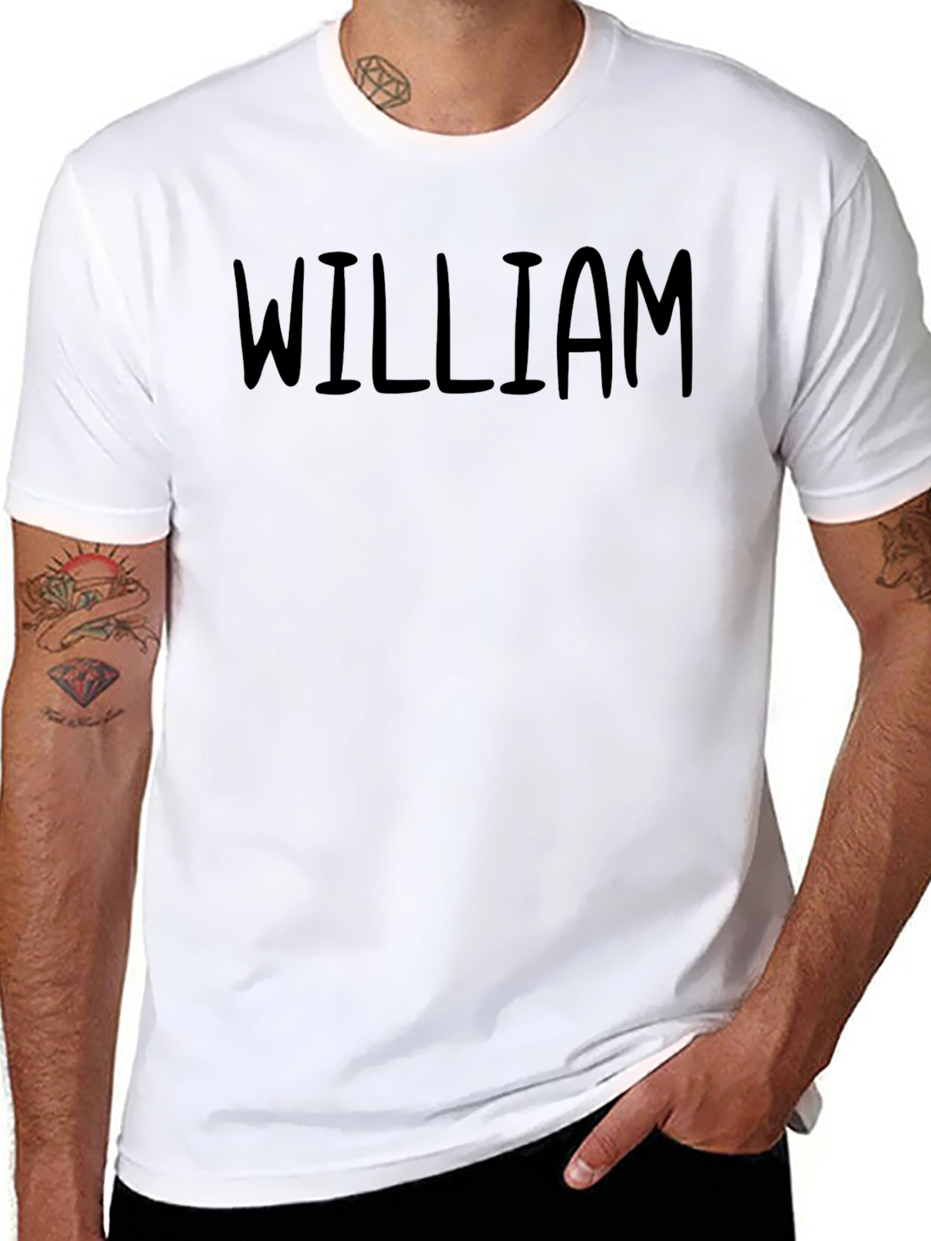 William Black Graphic Tee - Personalized Style
