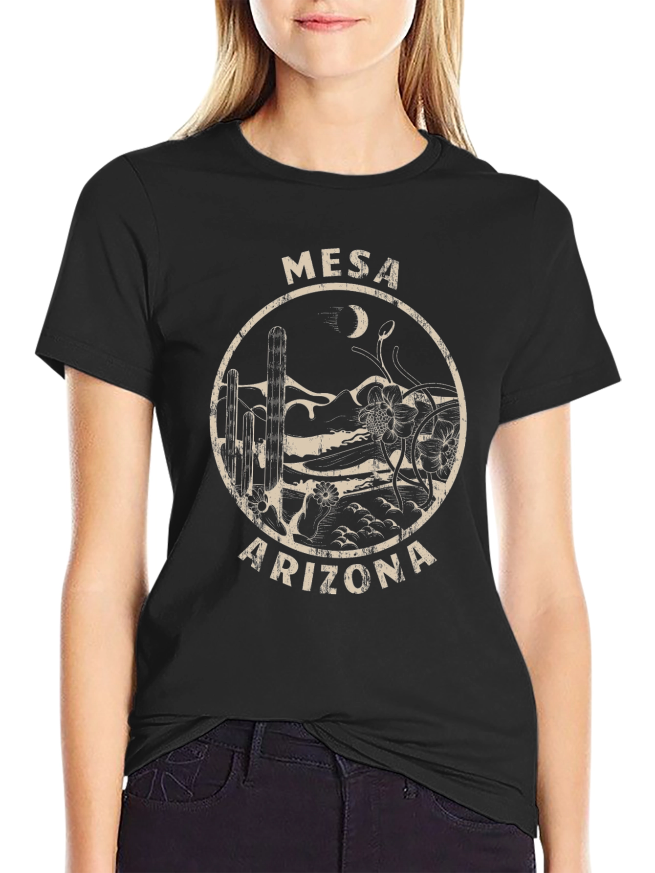 Mesa Arizona Graphic Tee - Desert Cactus Design