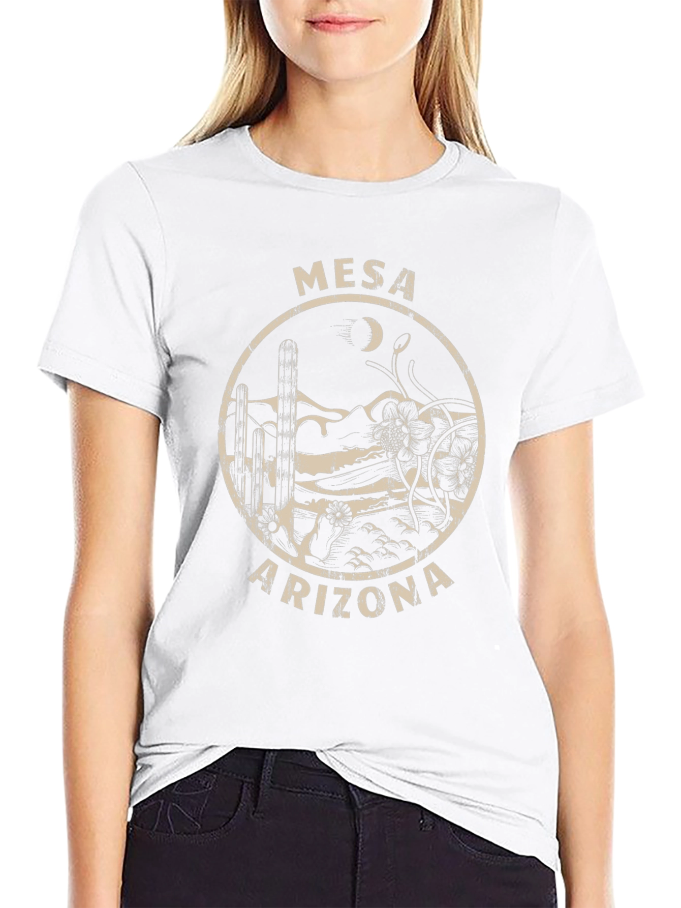 Mesa Arizona Graphic Tee - Desert Cactus Design