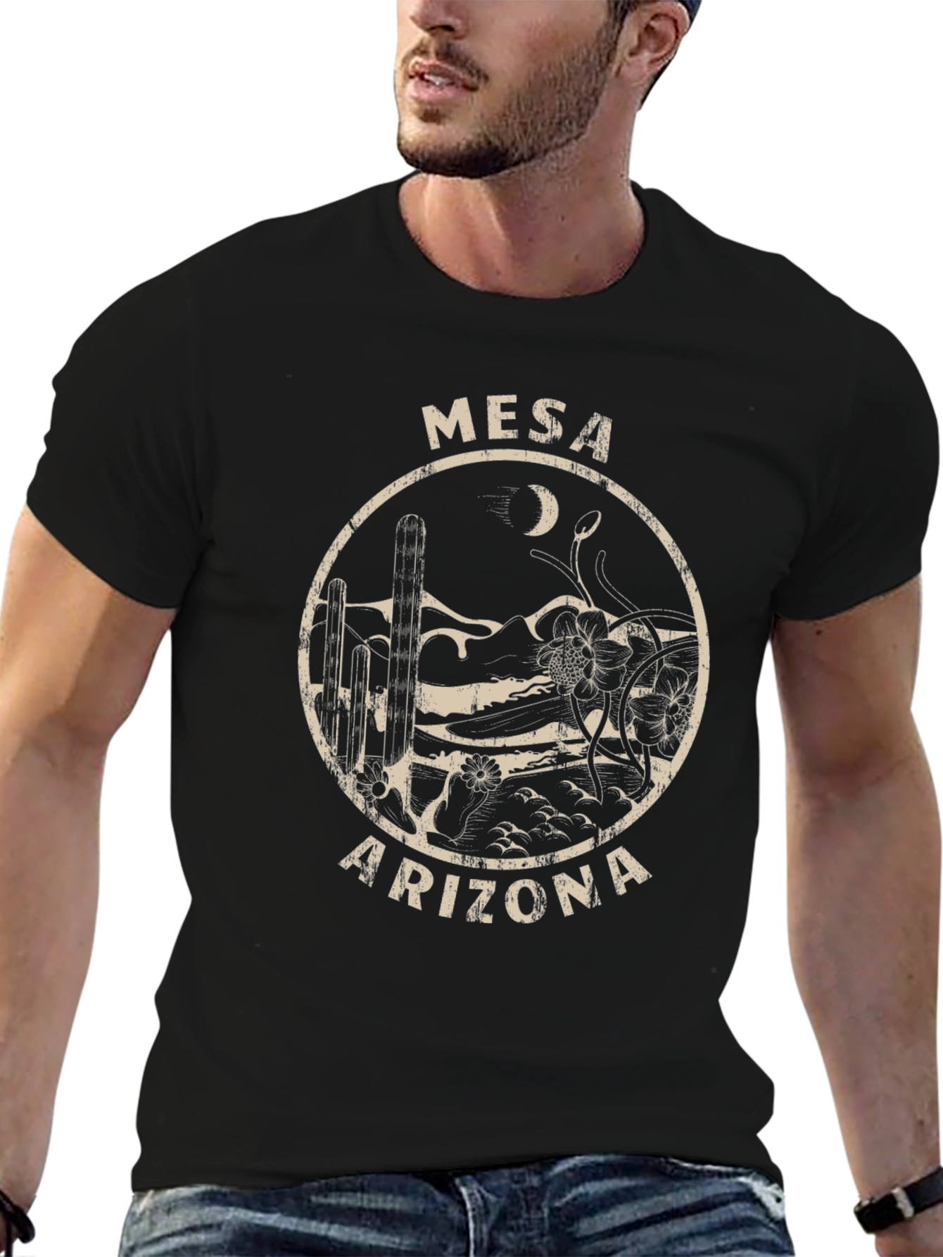 Mesa Arizona Graphic Tee - Desert Cactus Design