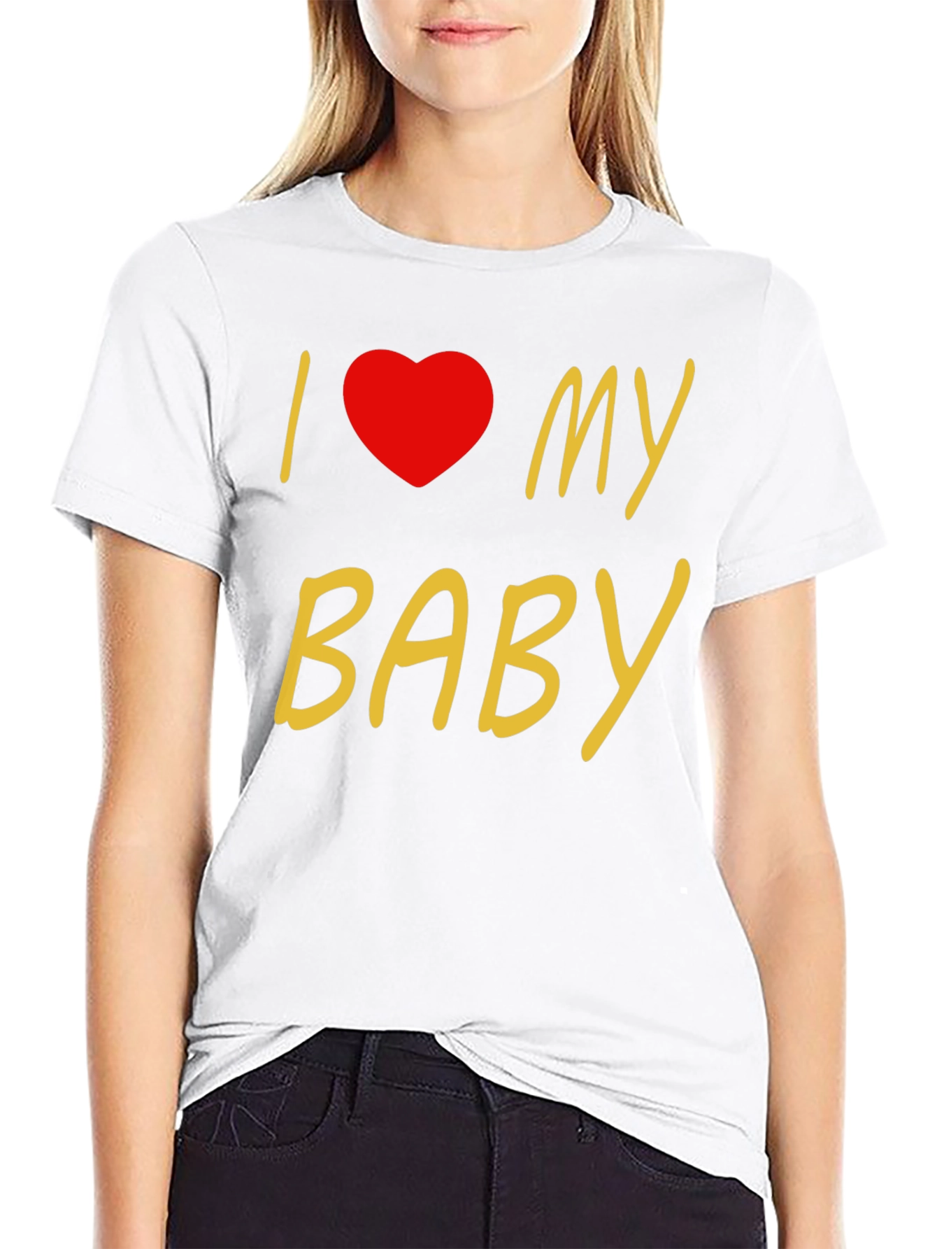 I Love My Baby Black T-Shirt