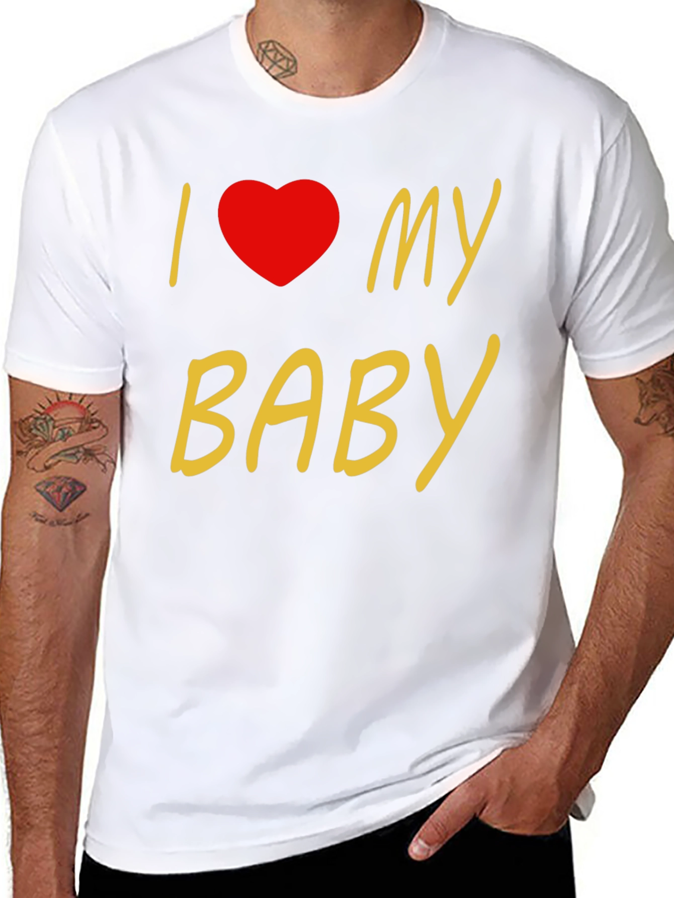 I Love My Baby Black T-Shirt
