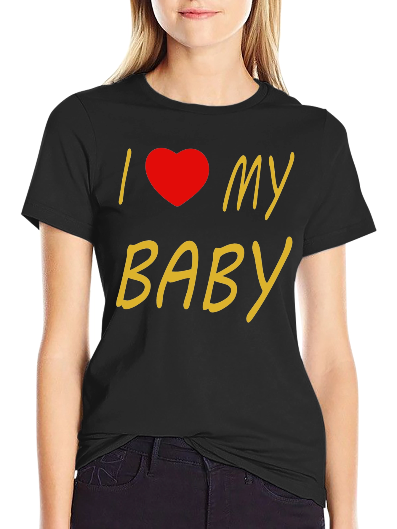 I Love My Baby Black T-Shirt