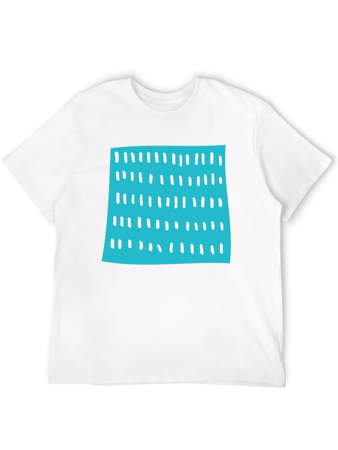 Modern Blue & Black Pattern Tee