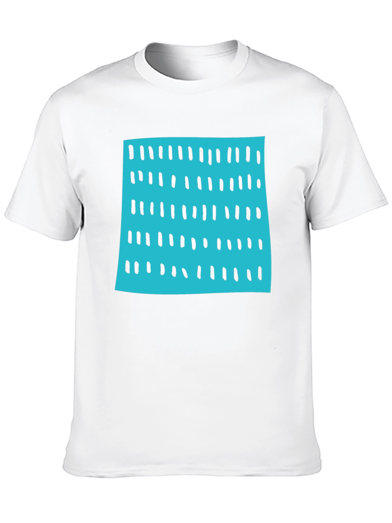 Modern Blue & Black Pattern Tee