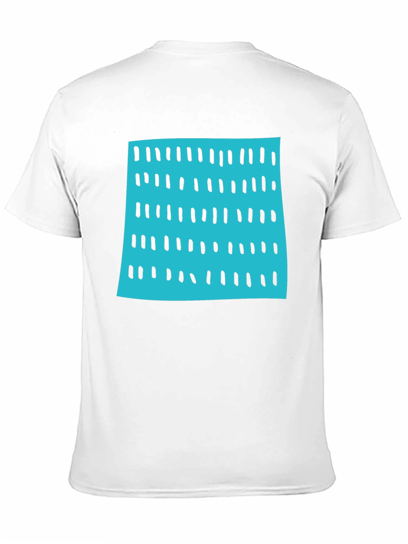 Modern Blue & Black Pattern Tee