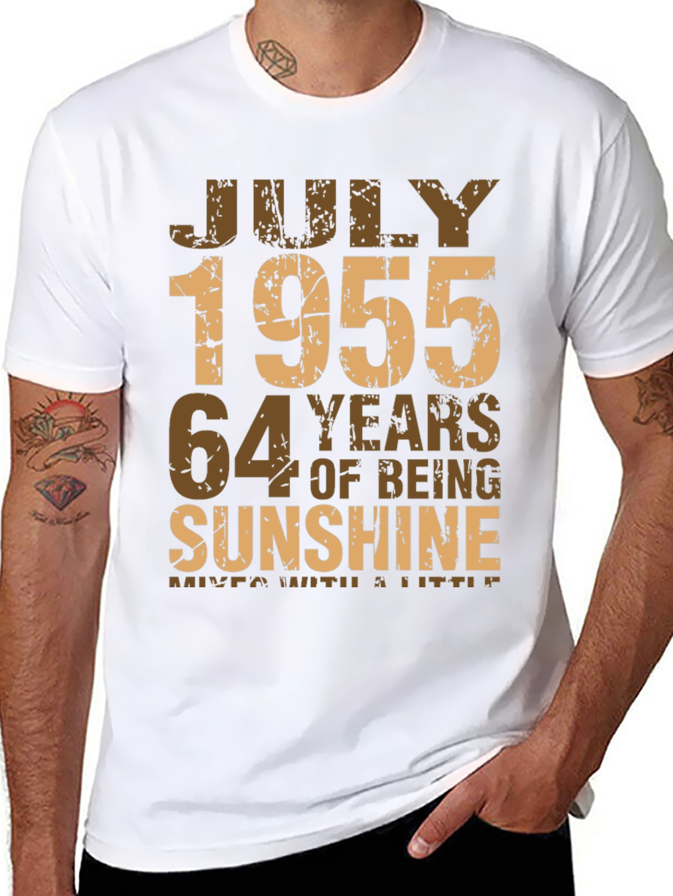 July 1955 Birthday Graphic T-Shirt