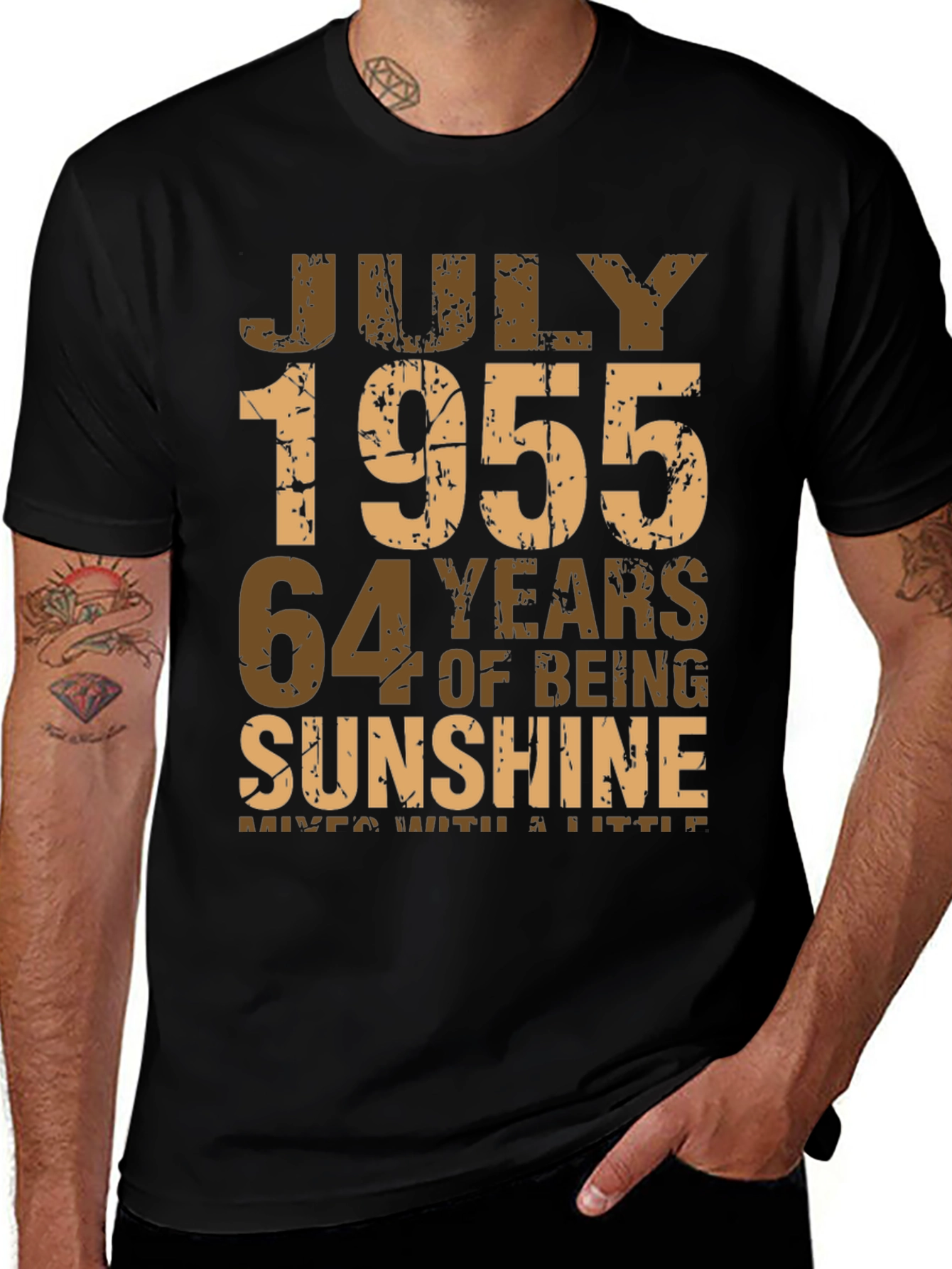 July 1955 Birthday Graphic T-Shirt