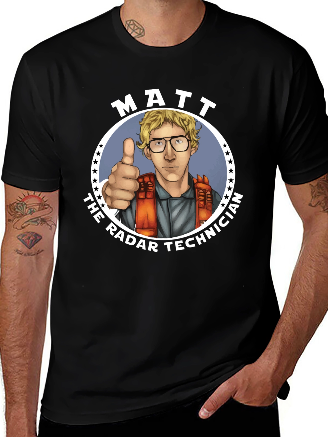 Matt The Radar Technician Graphic T-Shirt