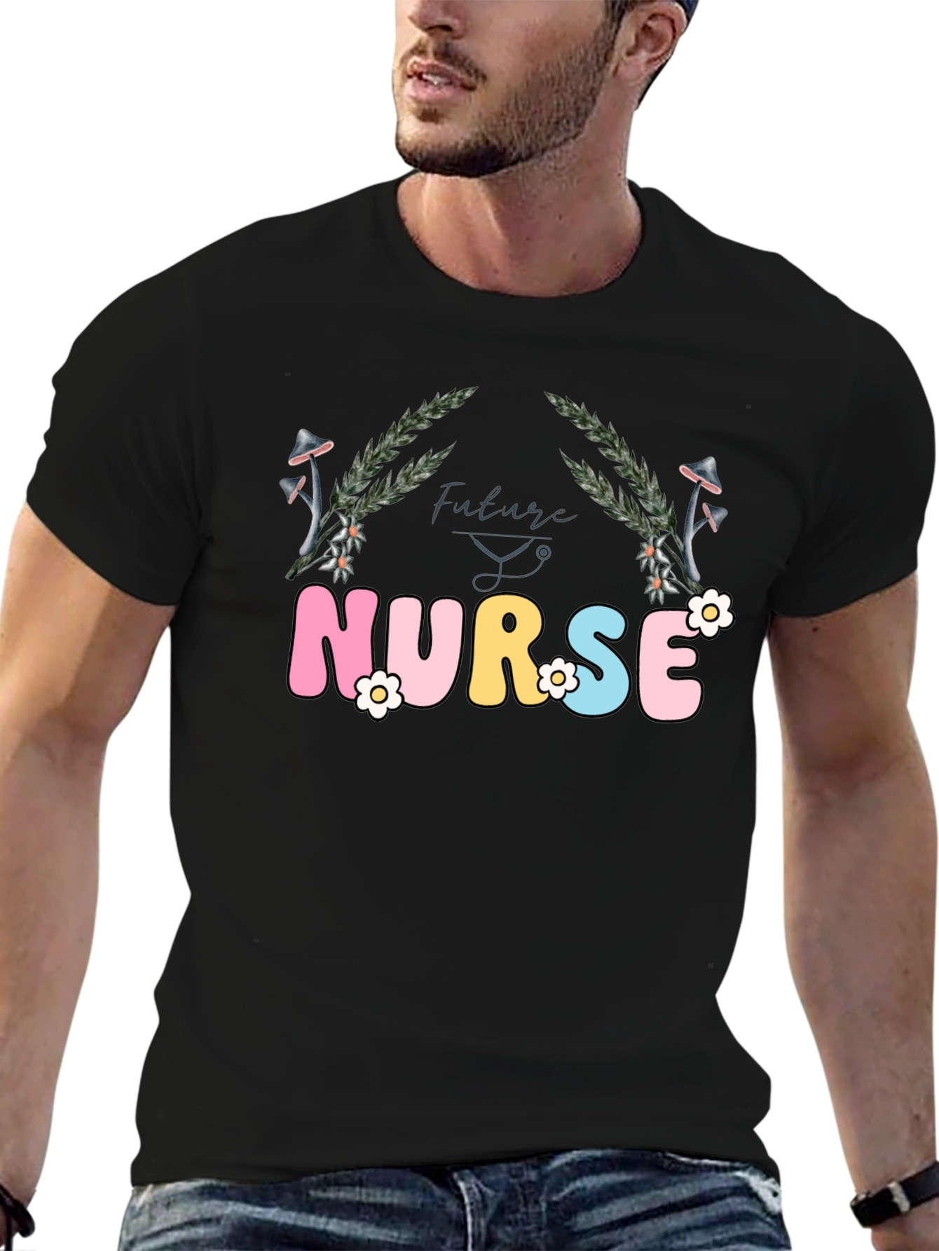 Future Nurse T-Shirt - Floral Design