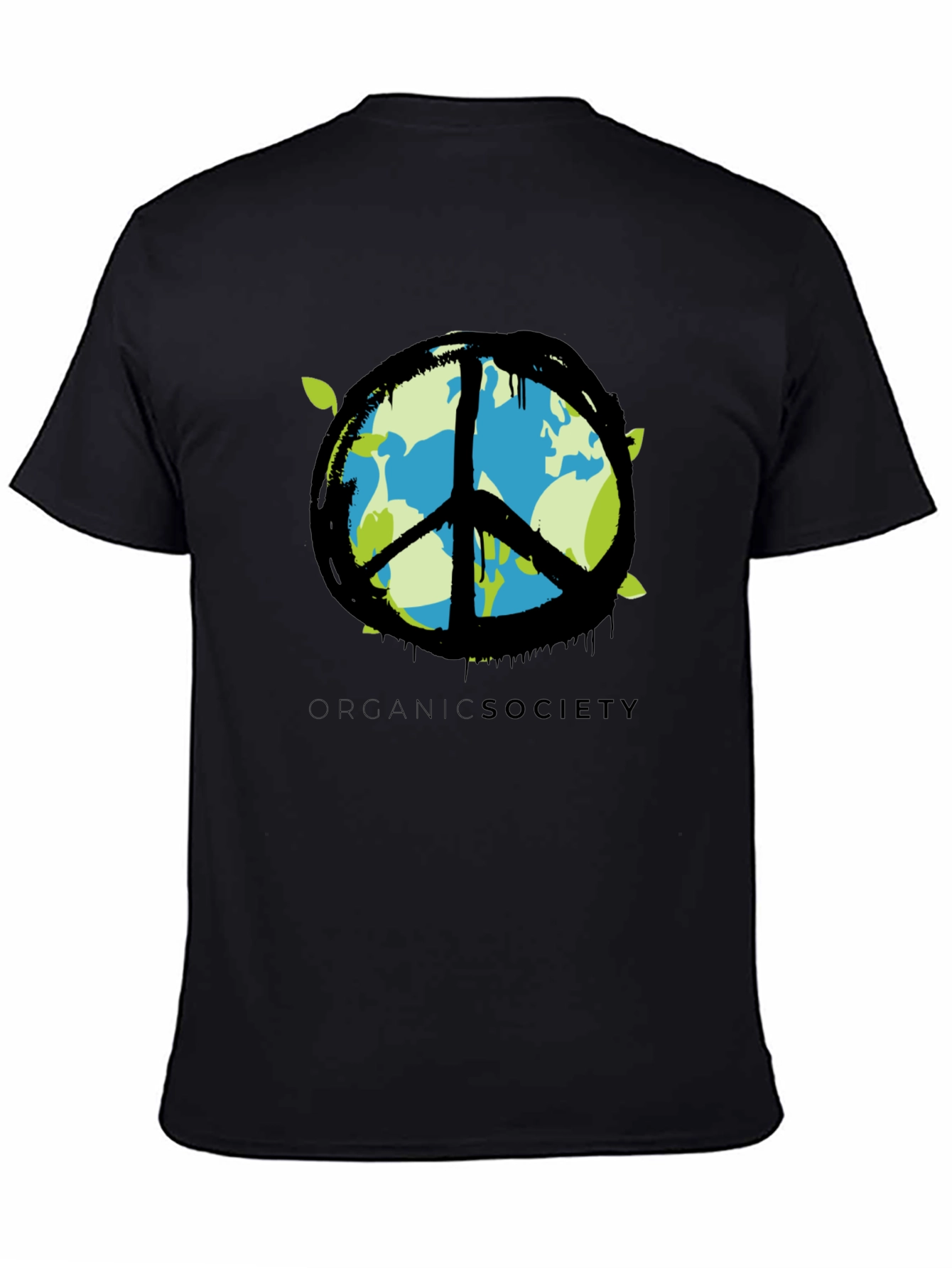 Organic Society Peace Sign Earth T-Shirt