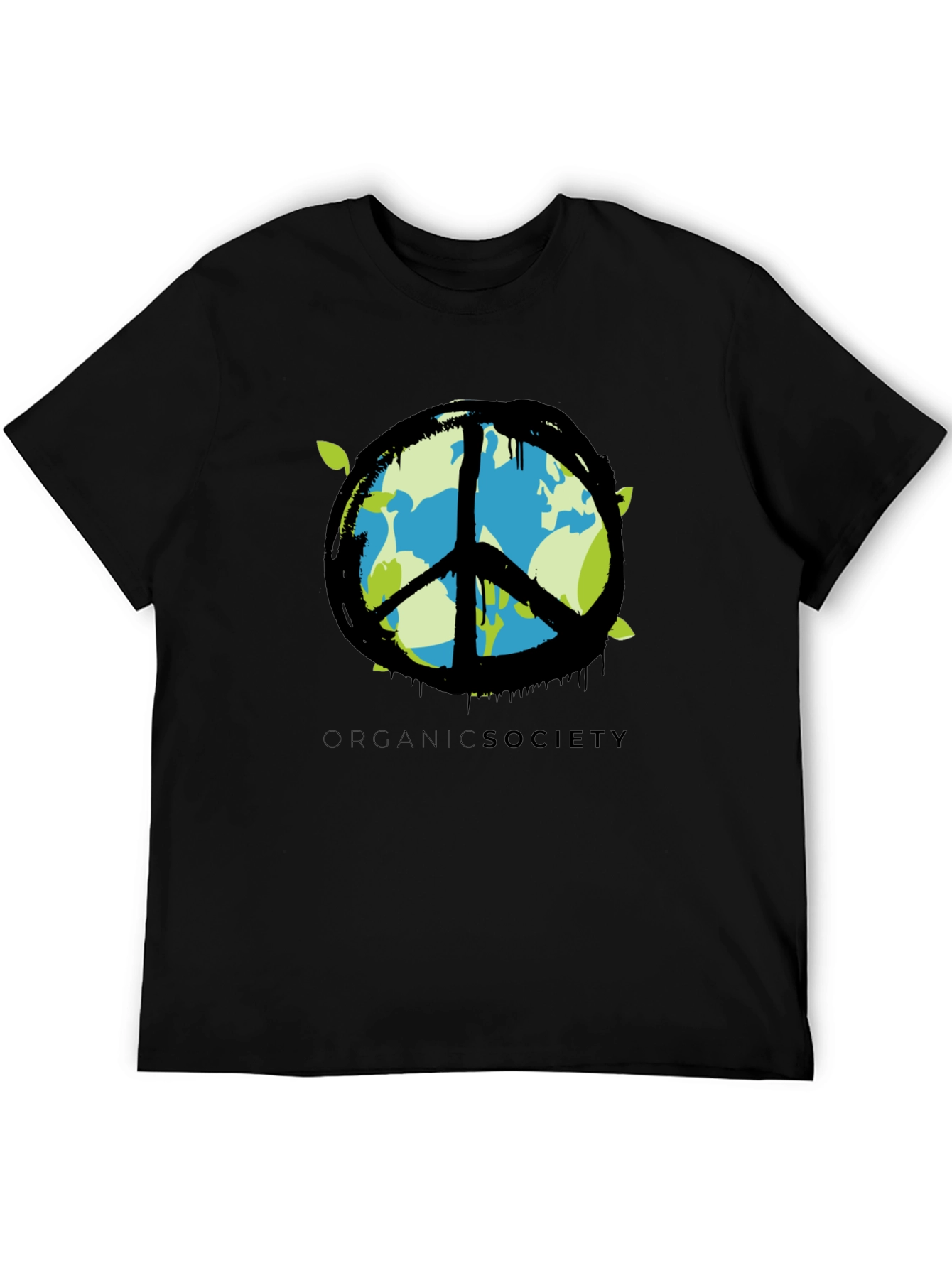 Organic Society Peace Sign Earth T-Shirt