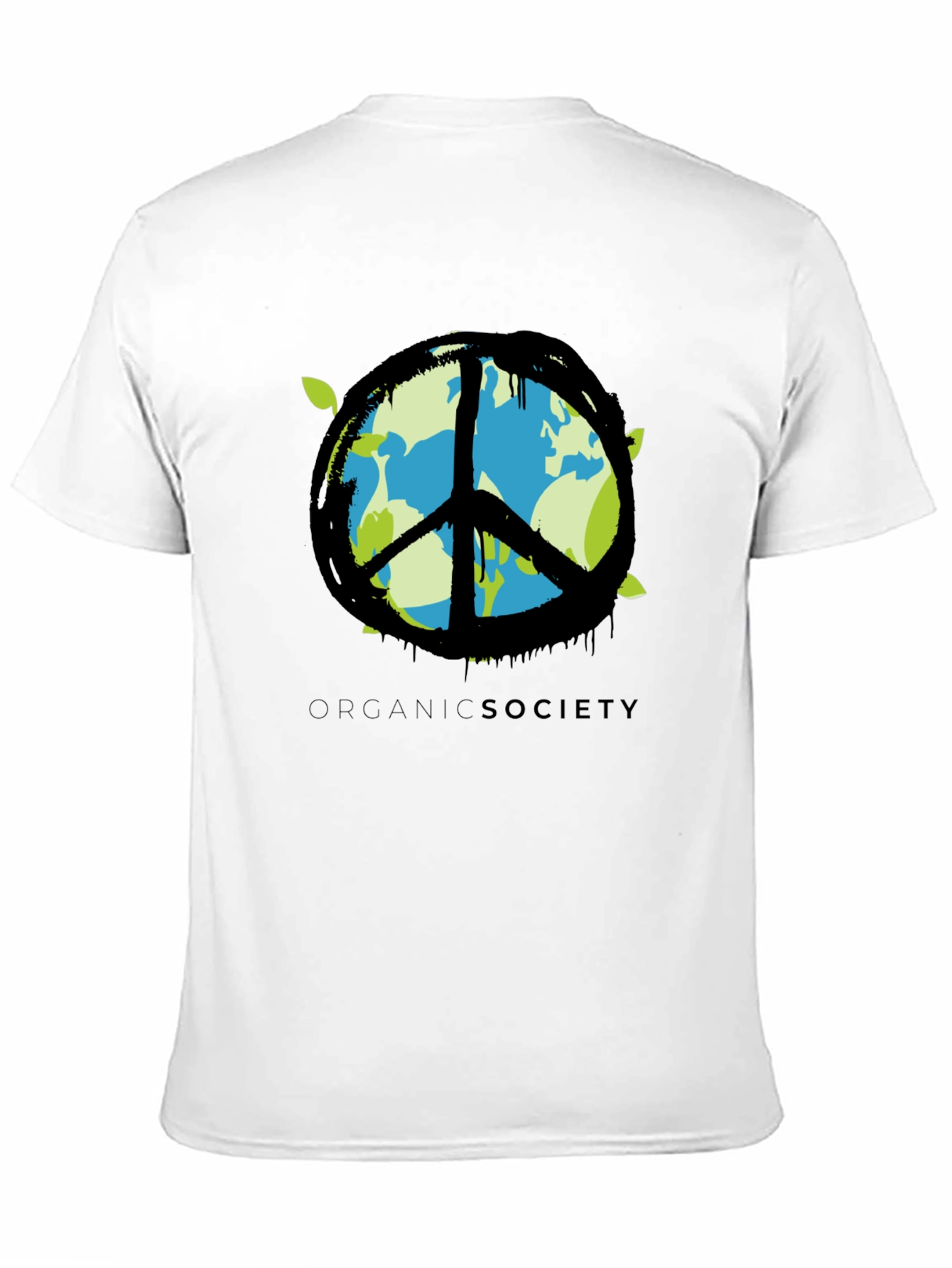 Organic Society Peace Sign Earth T-Shirt