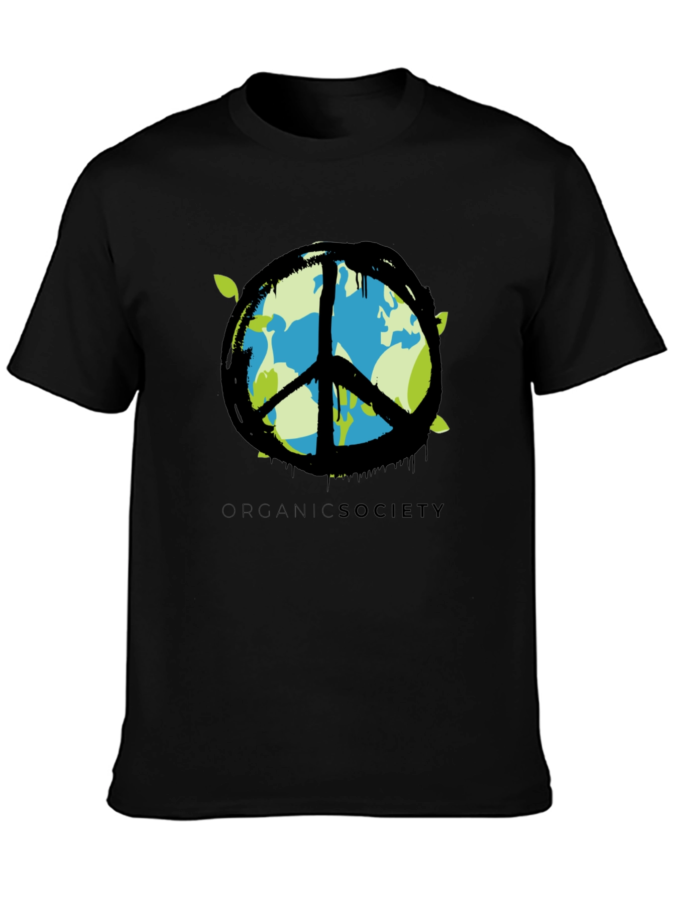 Organic Society Peace Sign Earth T-Shirt