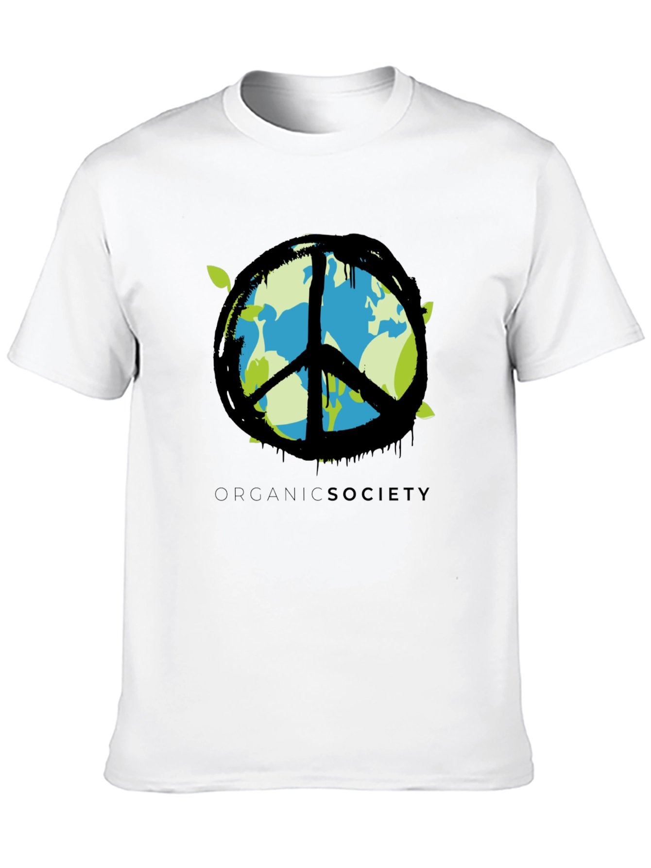 Organic Society Peace Sign Earth T-Shirt