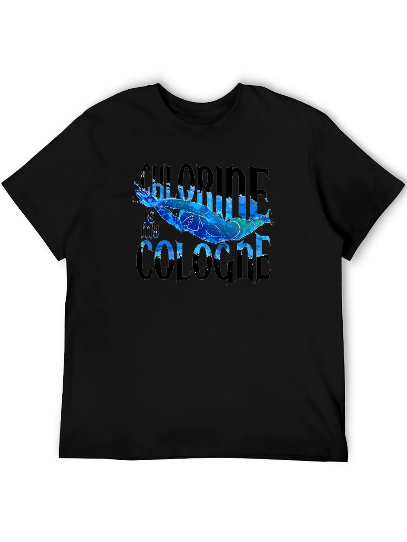 Chlorine is My Cologne Swimmer Graphic T-Shirt