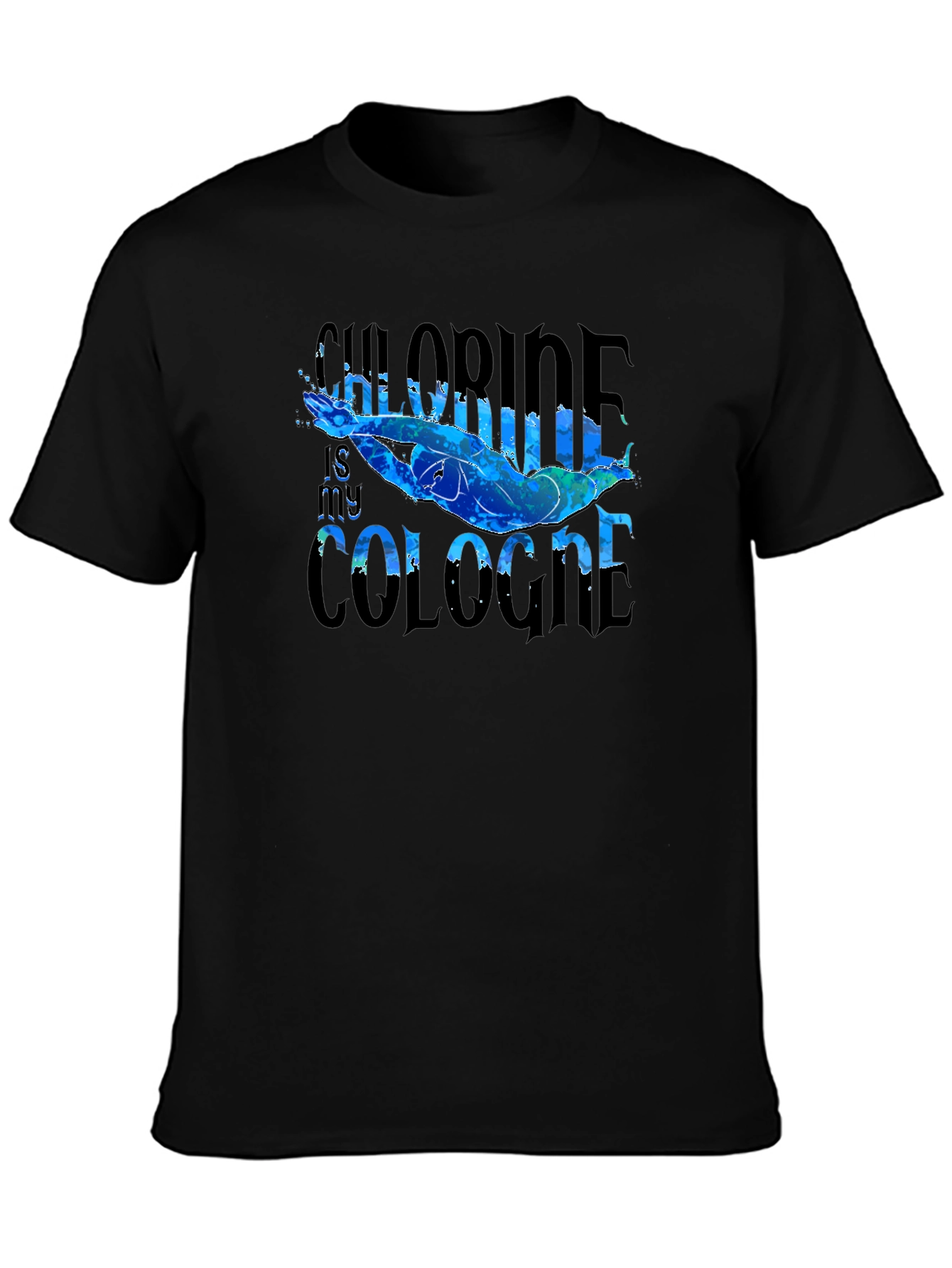 Chlorine is My Cologne Swimmer Graphic T-Shirt