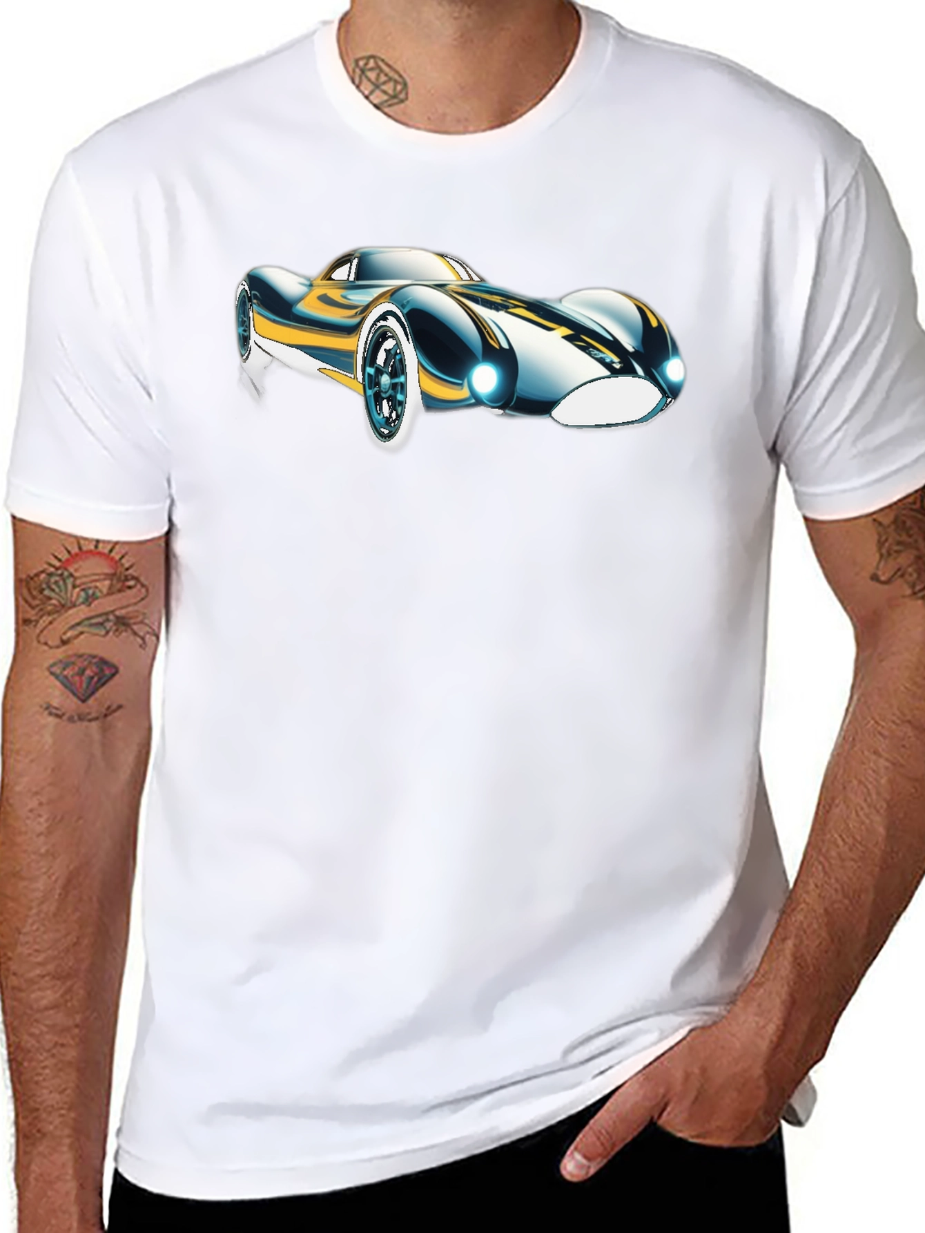 Sleek Car Graphic T-Shirt - Cool Design Tee