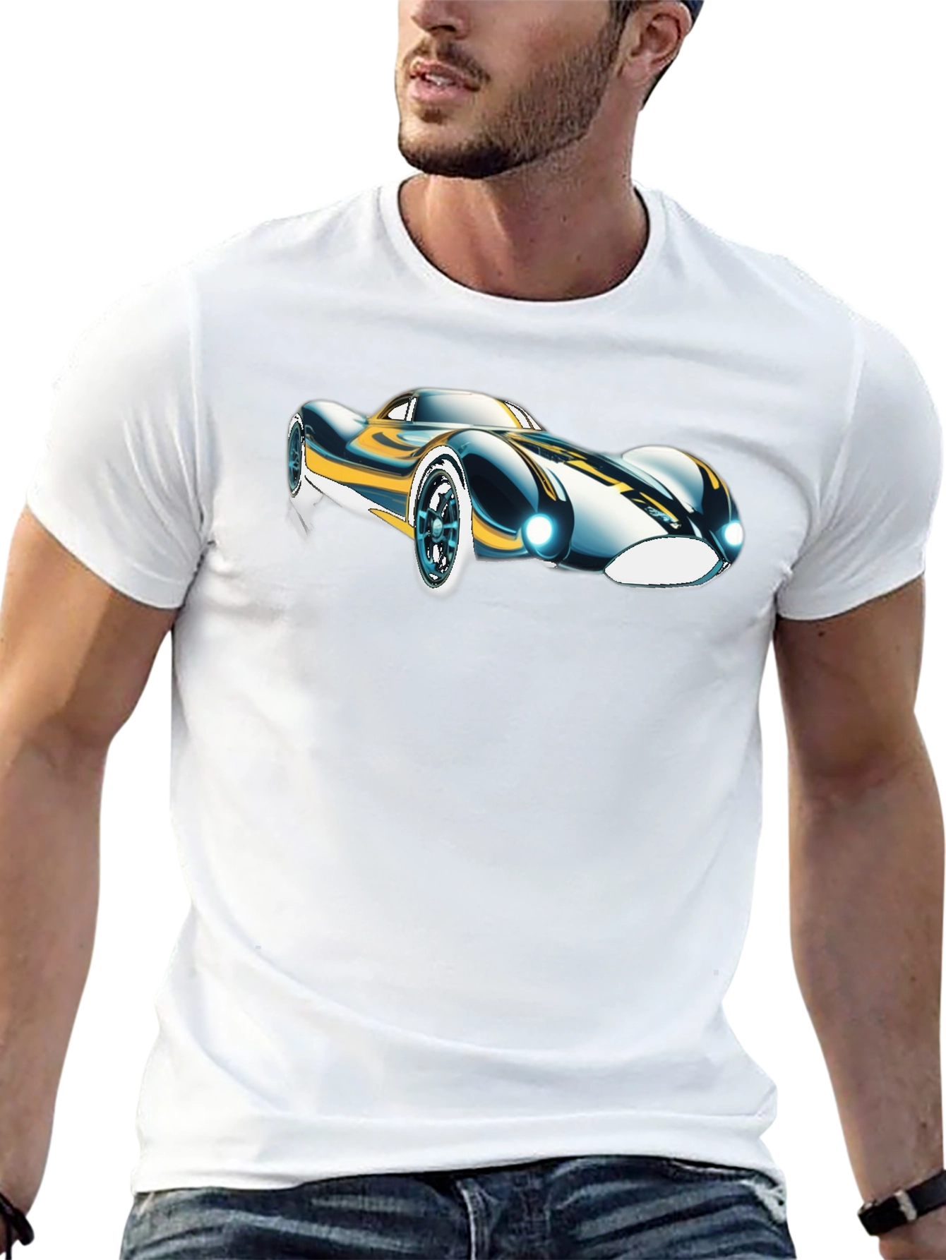 Sleek Car Graphic T-Shirt - Cool Design Tee