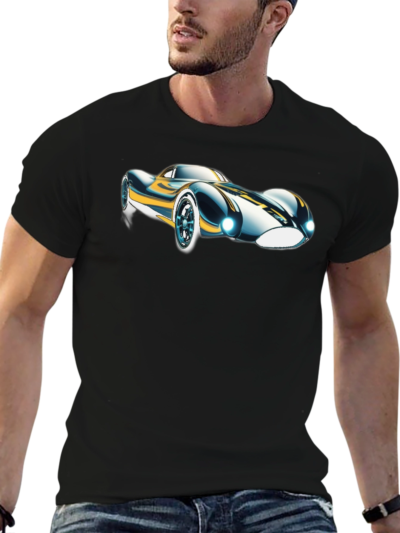 Sleek Car Graphic T-Shirt - Cool Design Tee