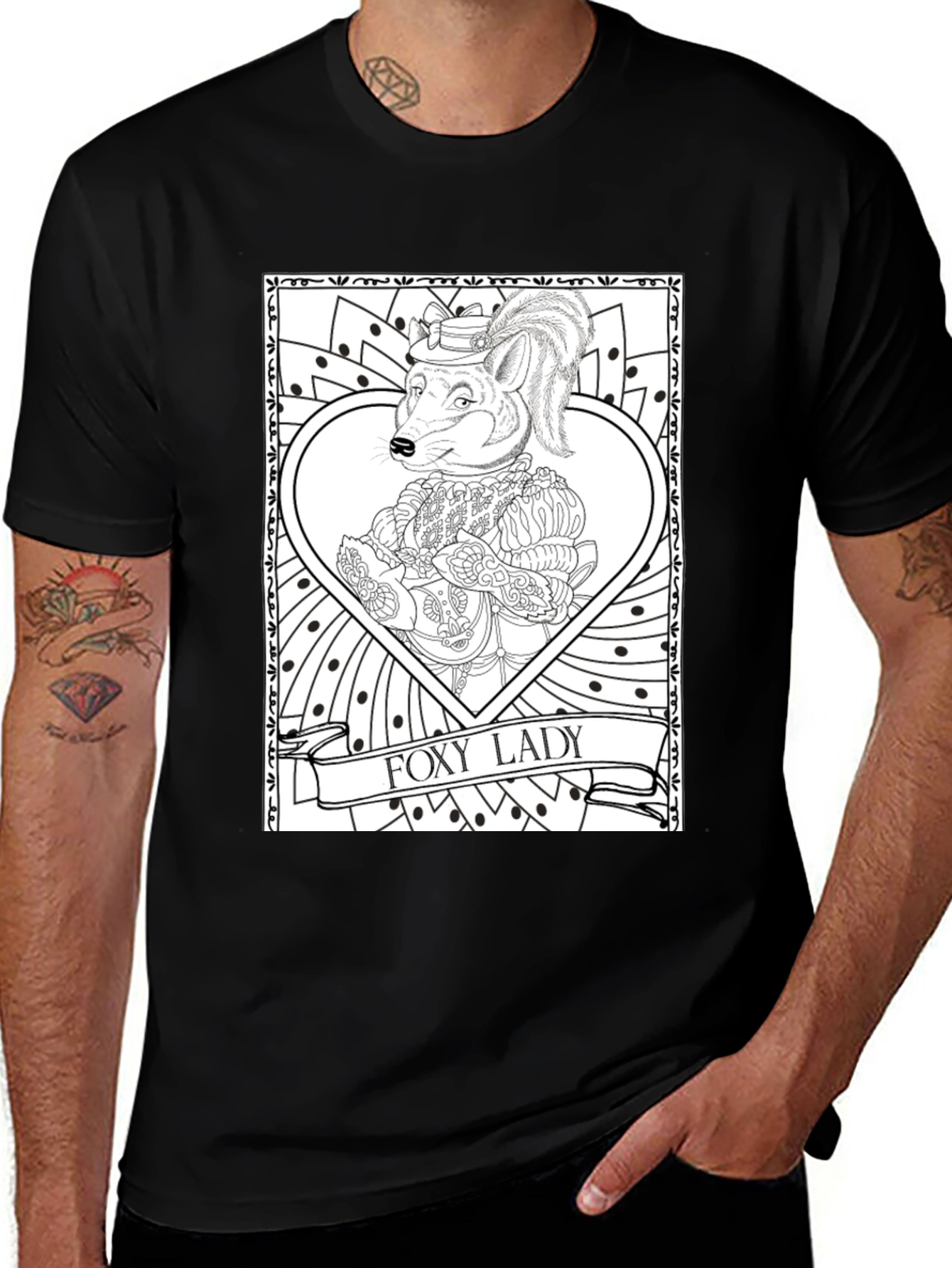 Foxy Lady Black Graphic Tee