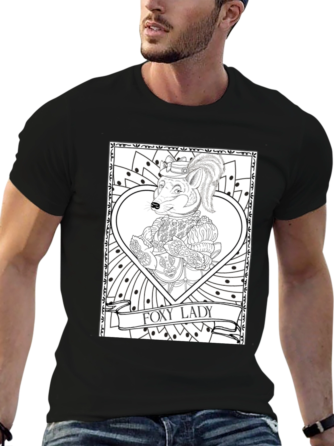 Foxy Lady Black Graphic Tee