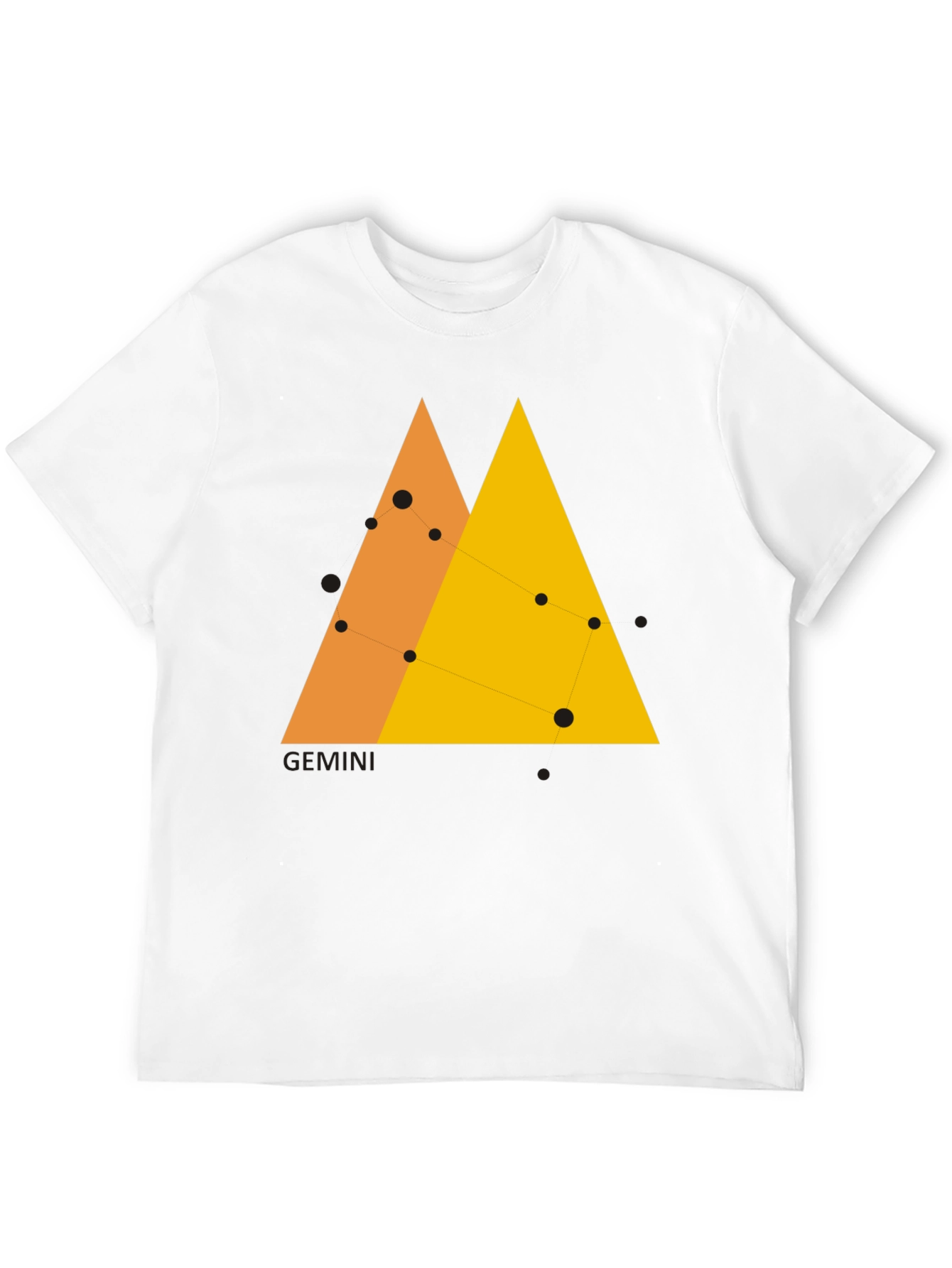 Gemini Constellation Graphic Tee - Black