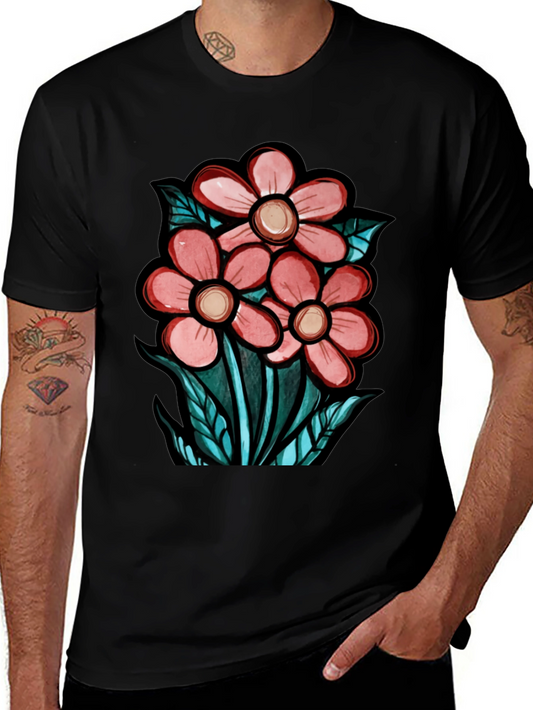 Floral Graphic T-Shirt - Unique Design