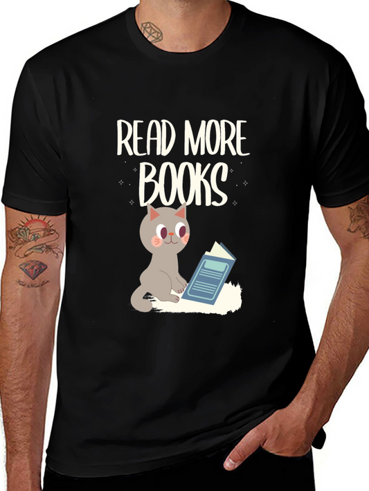 Read More Books T-Shirt | Cute Cat Lover Tee