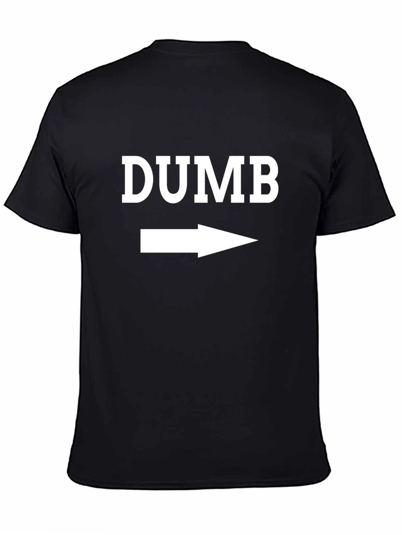 Dumb Right Arrow Graphic Novelty T-Shirt