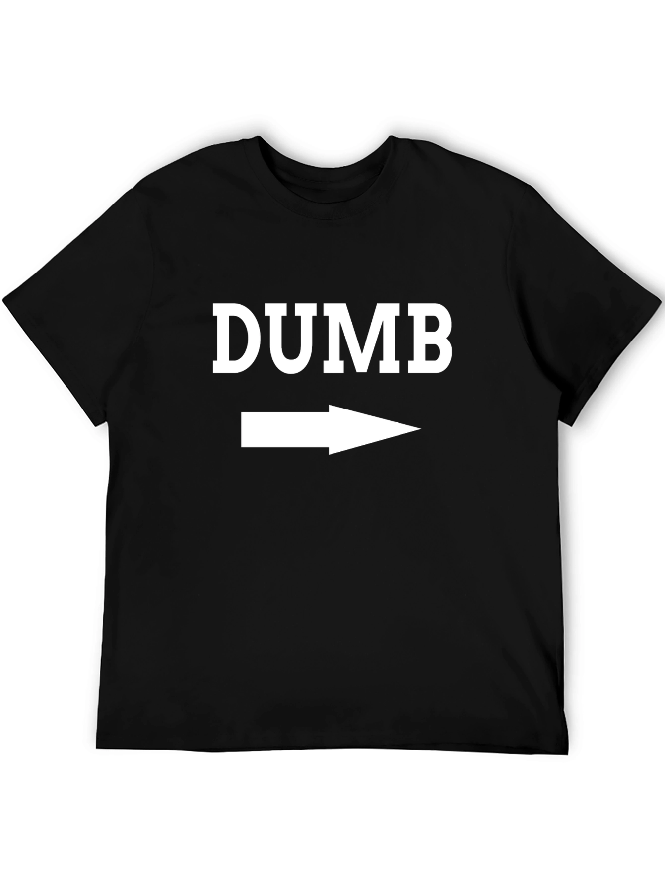 Dumb Right Arrow Graphic Novelty T-Shirt