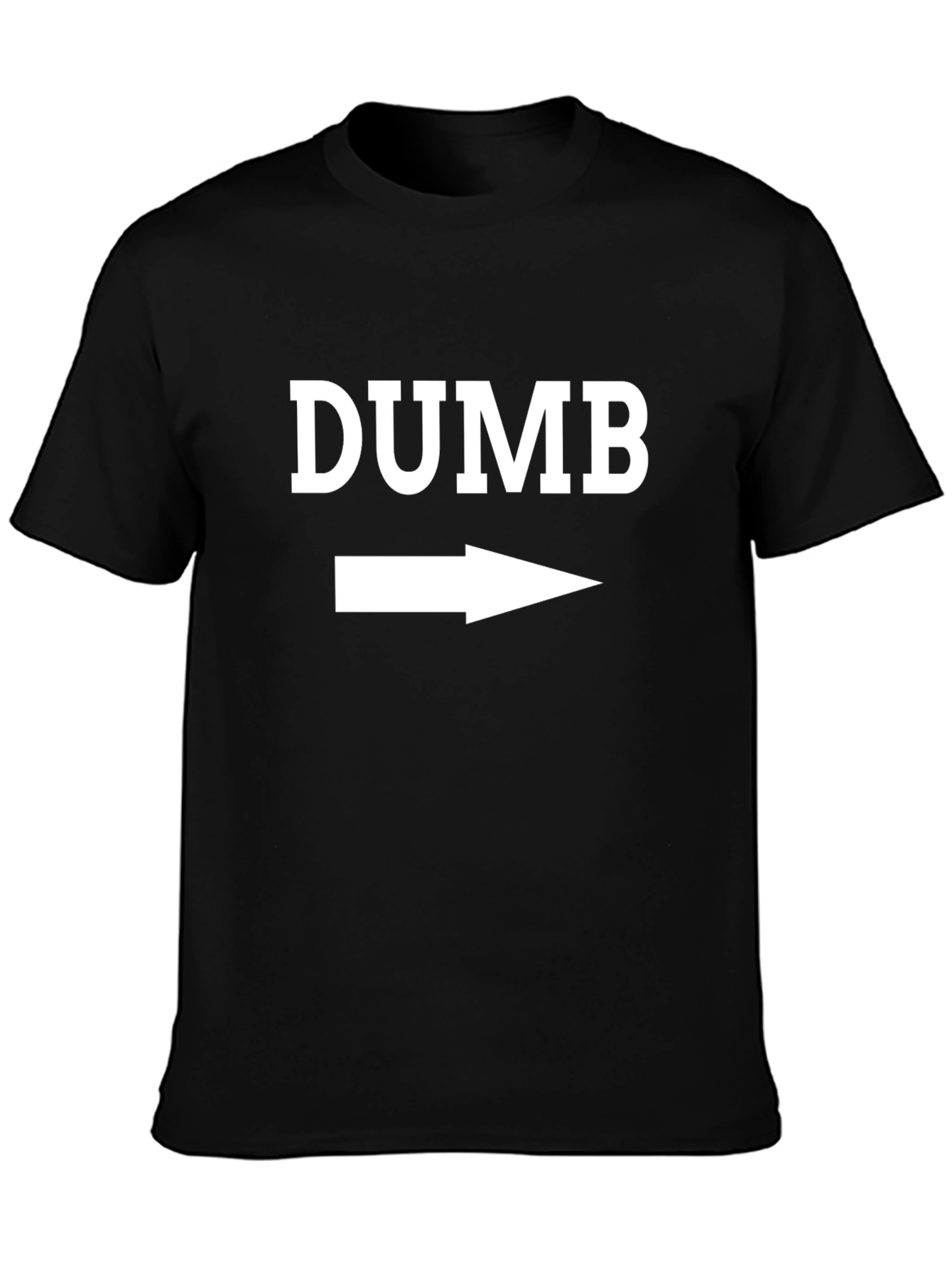 Dumb Right Arrow Graphic Novelty T-Shirt