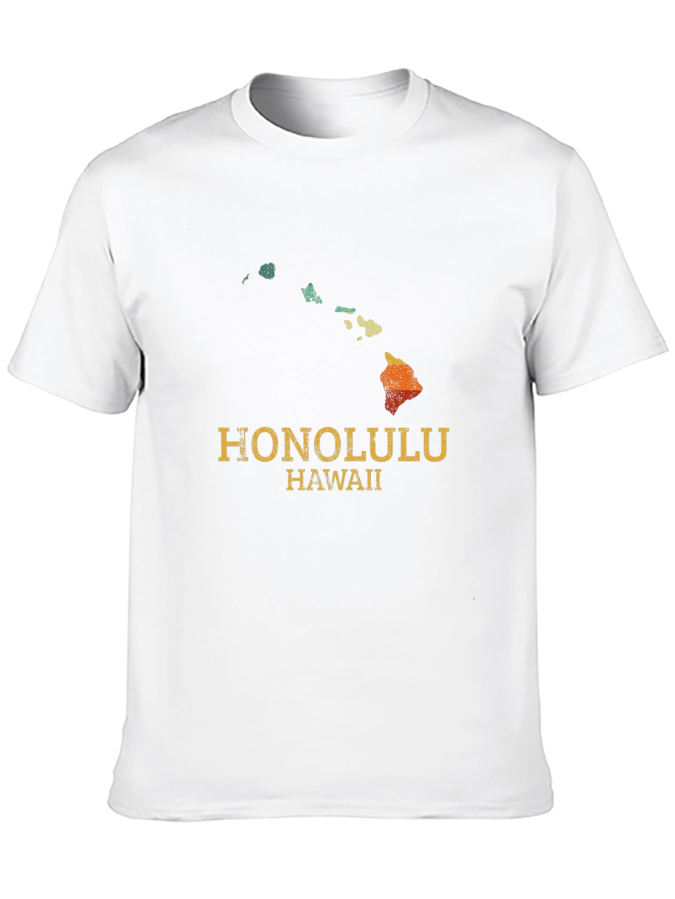 Retro Honolulu Hawaii Map T-Shirt