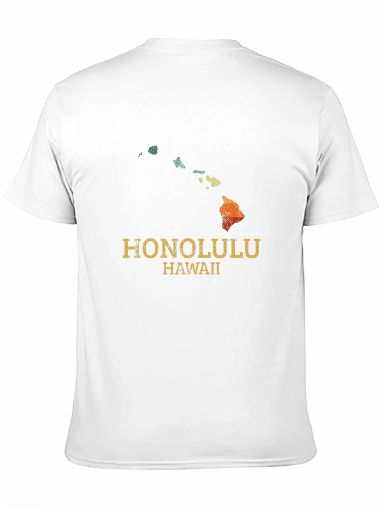 Retro Honolulu Hawaii Map T-Shirt