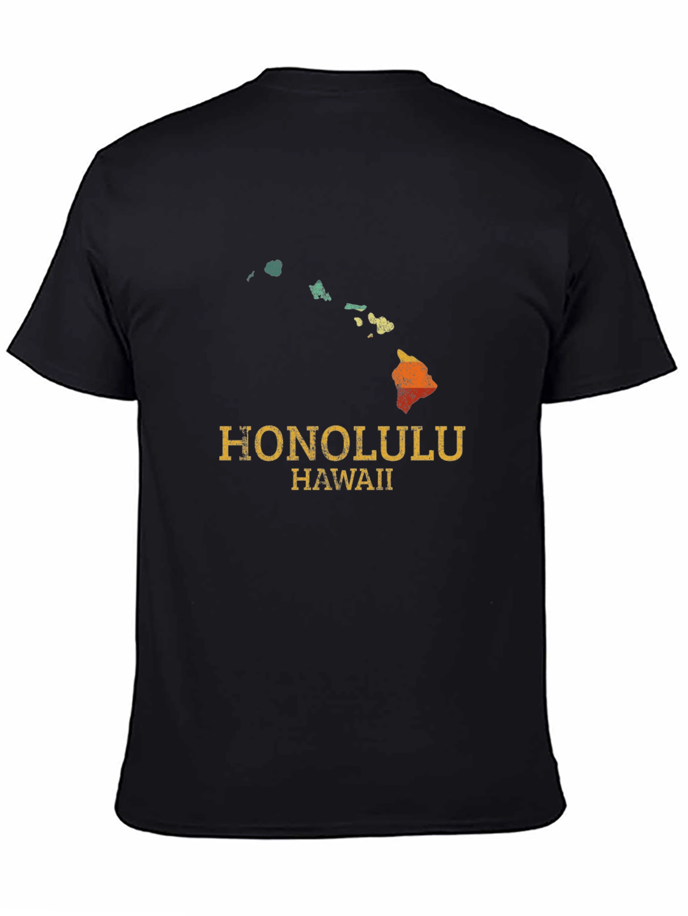 Retro Honolulu Hawaii Map T-Shirt