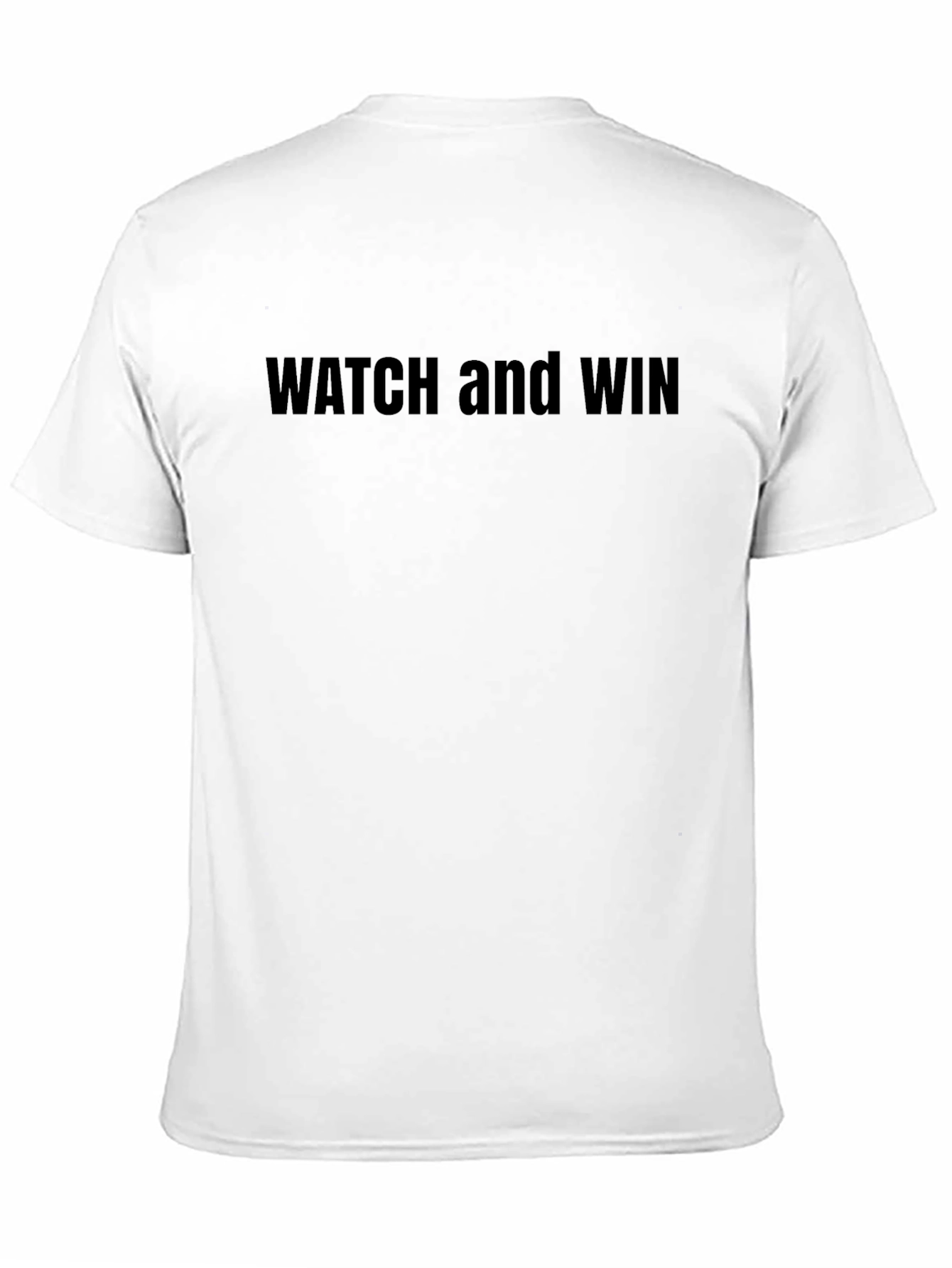 Watch and Win Black T-Shirt