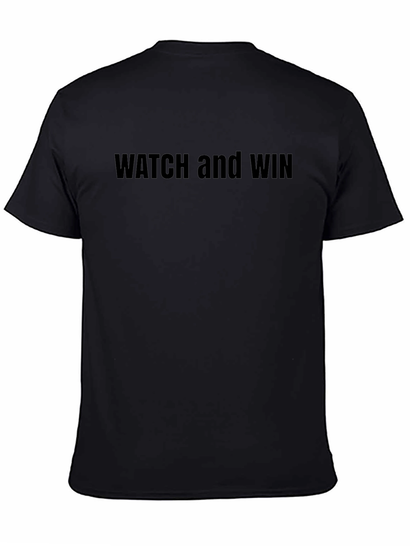 Watch and Win Black T-Shirt