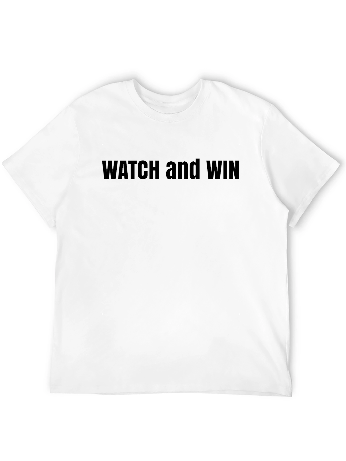 Watch and Win Black T-Shirt