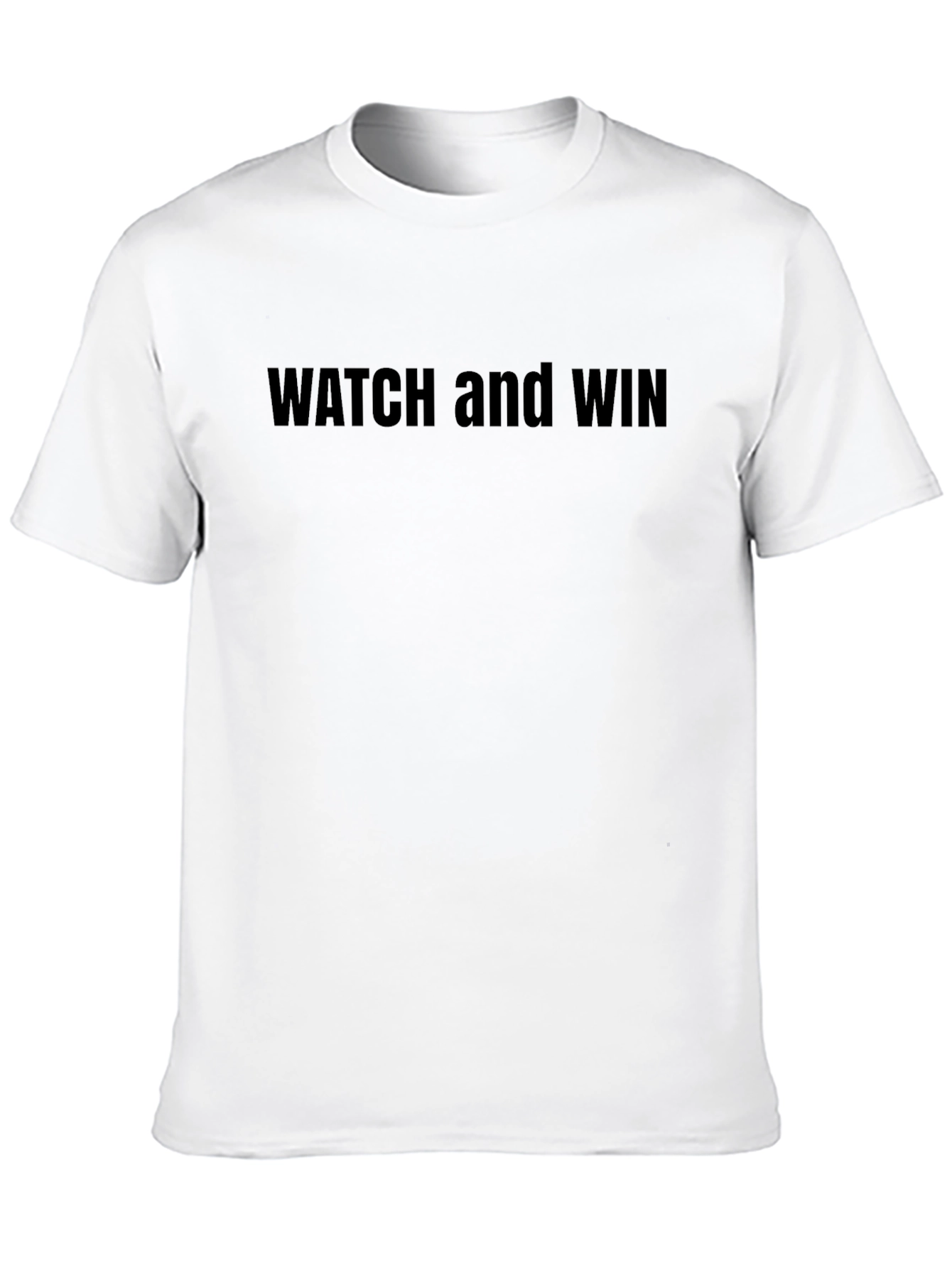 Watch and Win Black T-Shirt